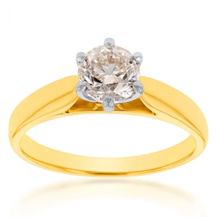 18ct 1.10 Carat Diamond Solitaire Ring