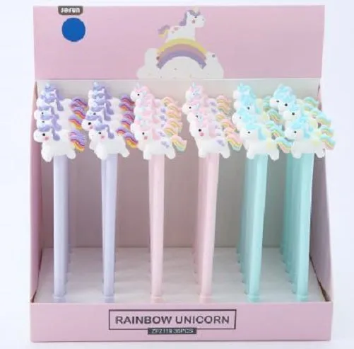 223432 UNICORN RAINBOW TAIL GEL PEN-25