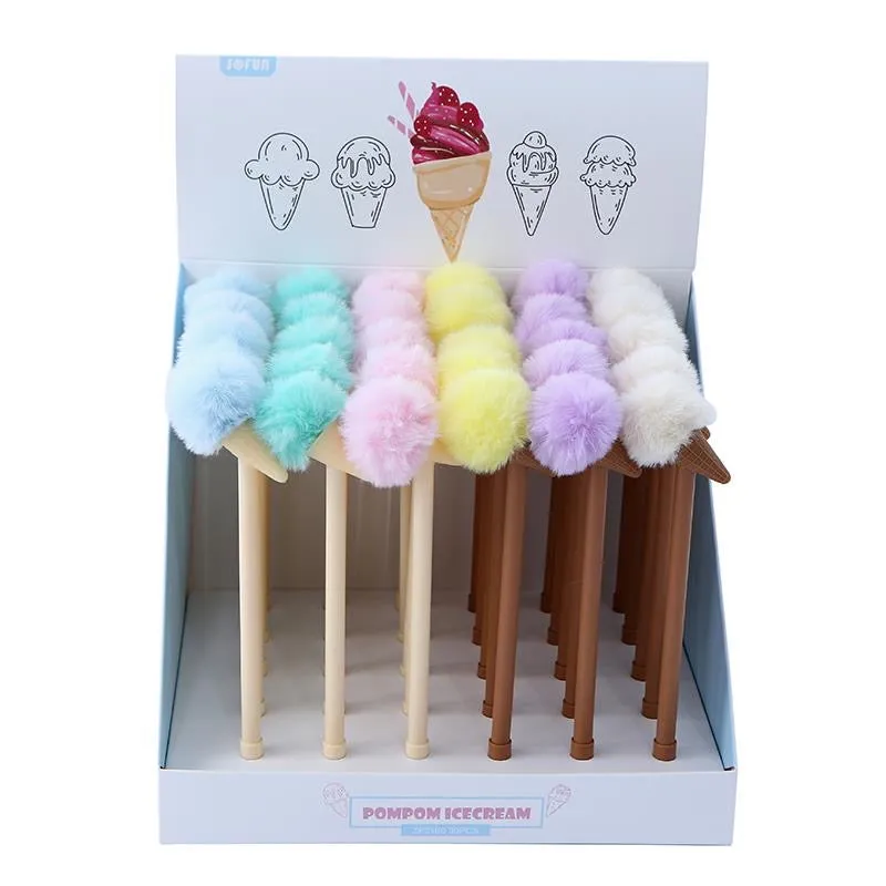 22358 POM POM ICE CREAM GEL PEN-30