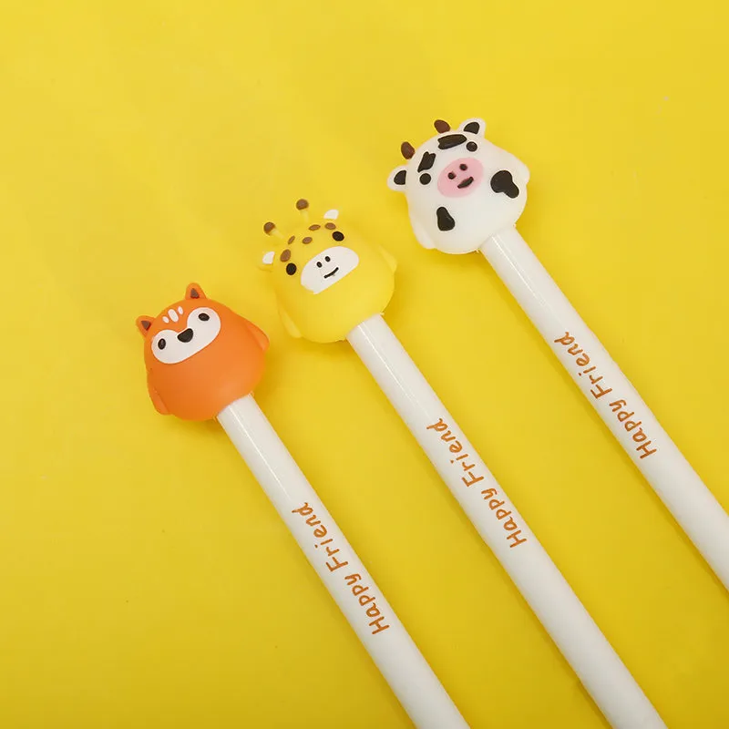 22399 HAPPY ANIMAL FRIENDS RETRACTABLE GEL PEN-36