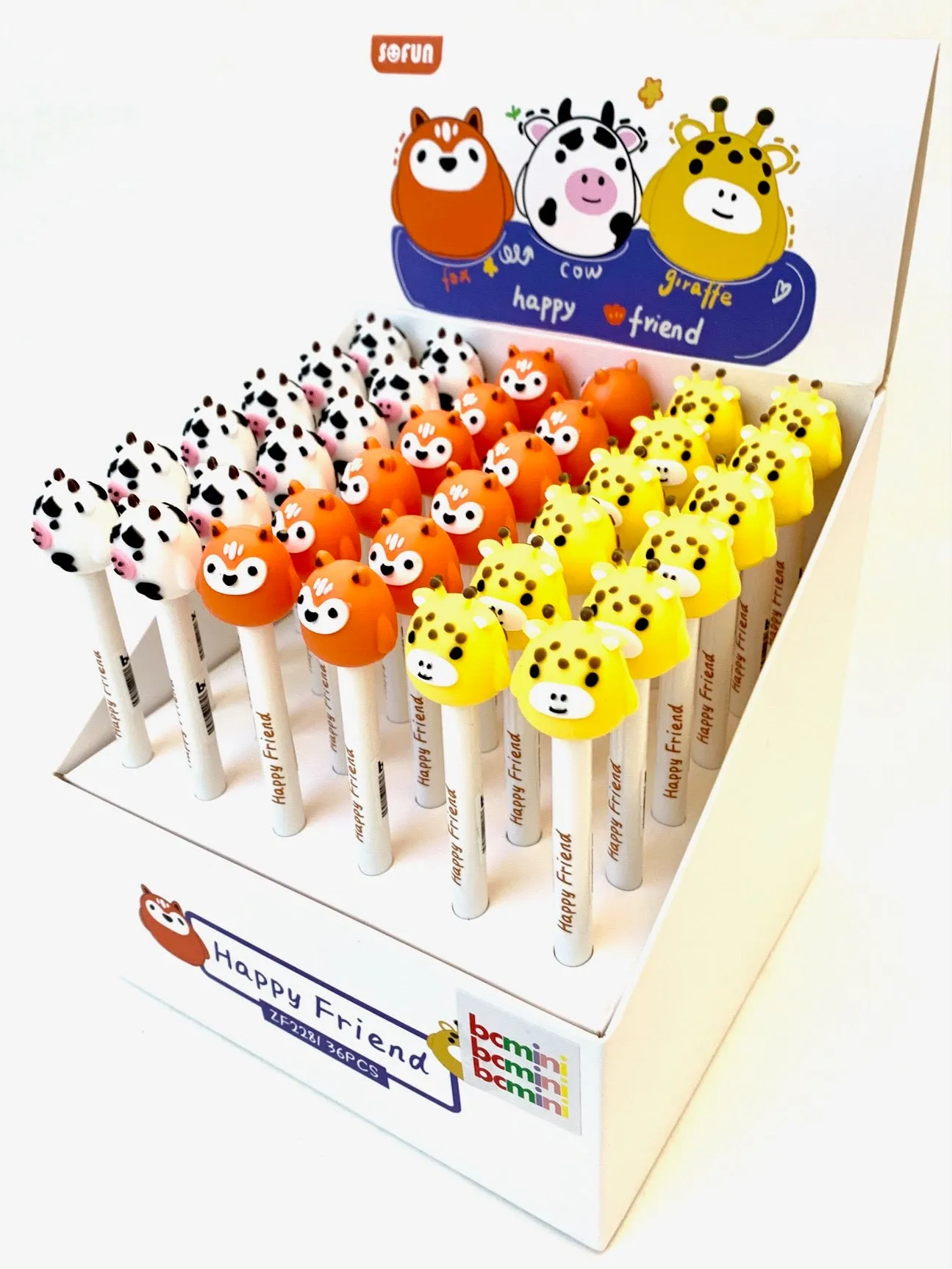 22399 HAPPY ANIMAL FRIENDS RETRACTABLE GEL PEN-36