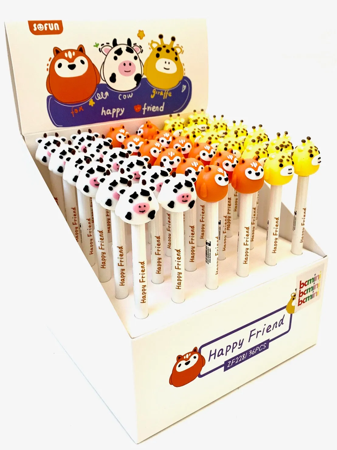 22399 HAPPY ANIMAL FRIENDS RETRACTABLE GEL PEN-36