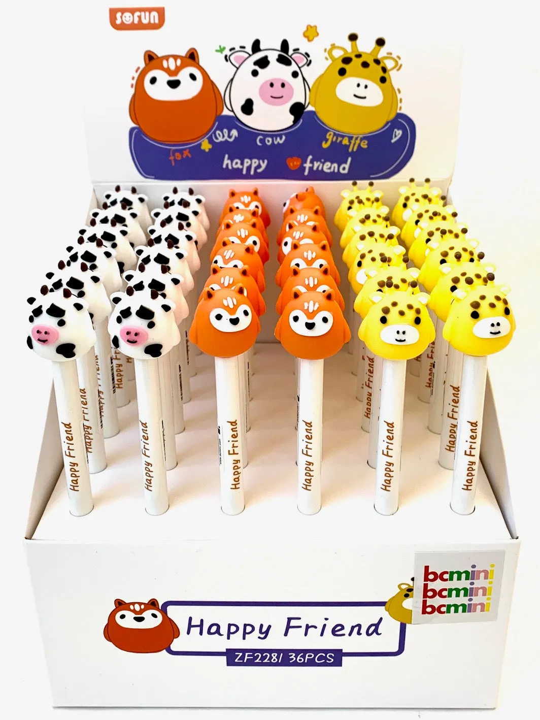 22399 HAPPY ANIMAL FRIENDS RETRACTABLE GEL PEN-36