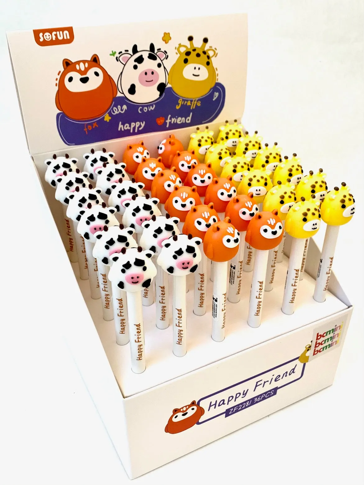 22399 HAPPY ANIMAL FRIENDS RETRACTABLE GEL PEN-36