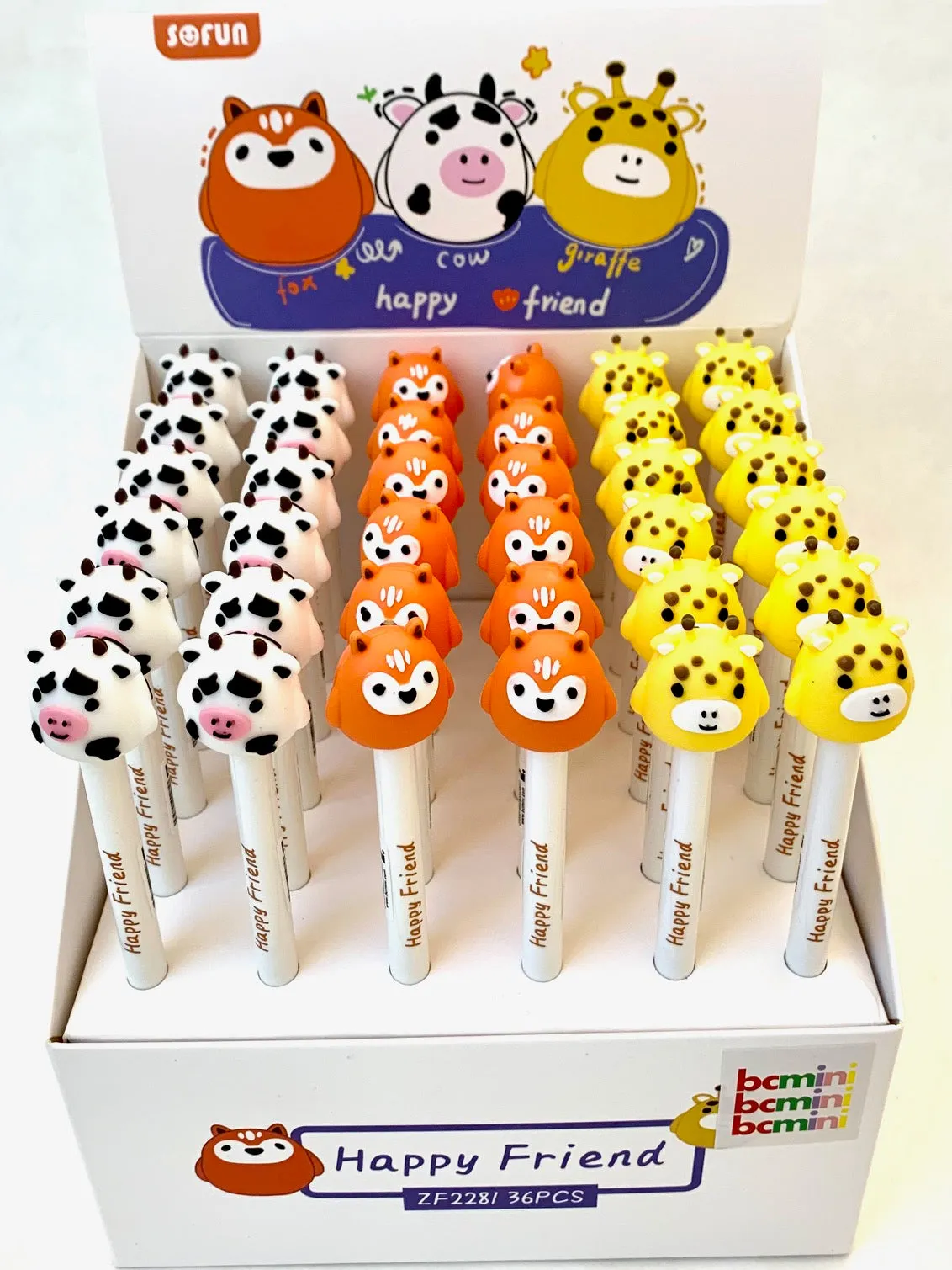 22399 HAPPY ANIMAL FRIENDS RETRACTABLE GEL PEN-36