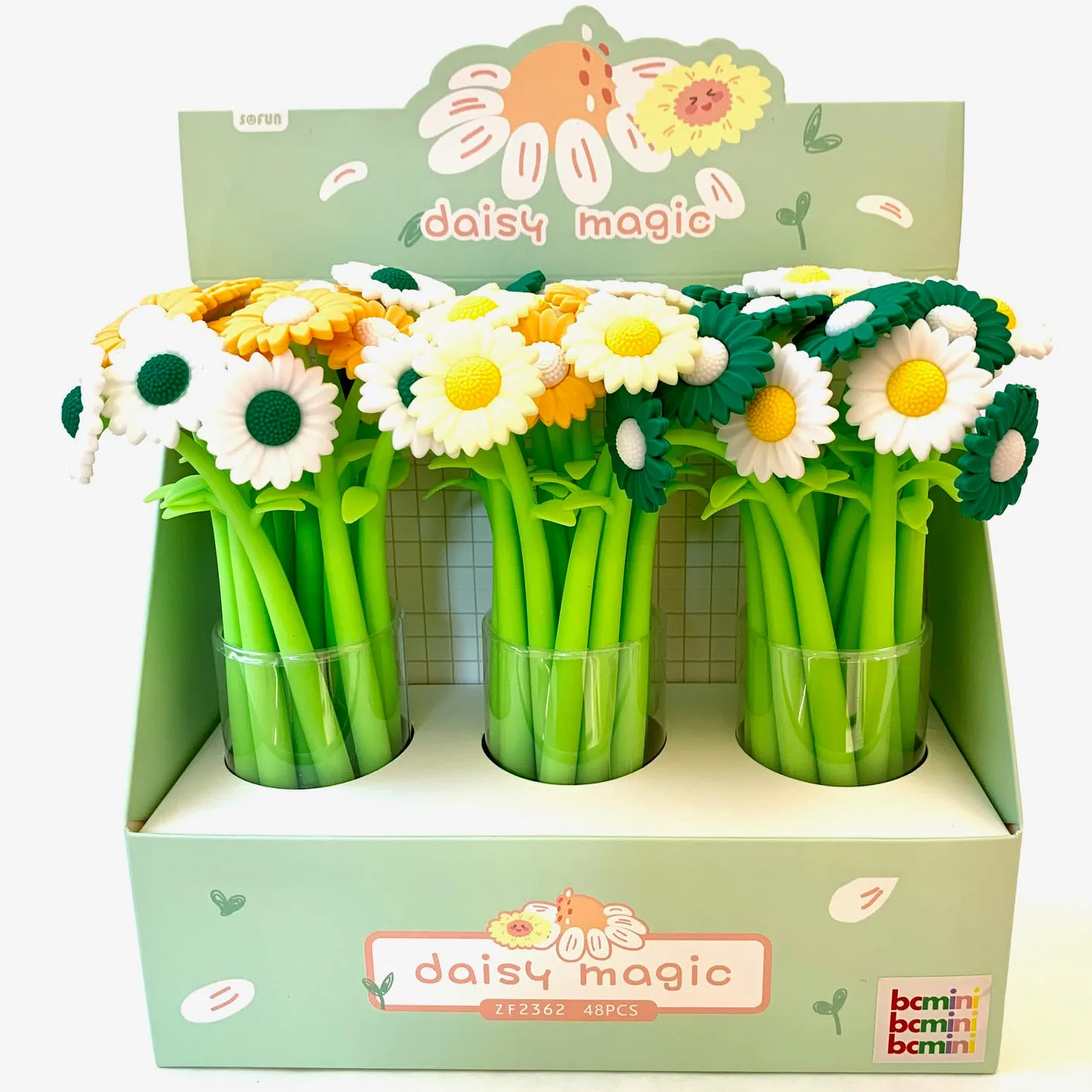 22433 DAISY MAGIC FLOWER WIGGLE GEL PEN-48