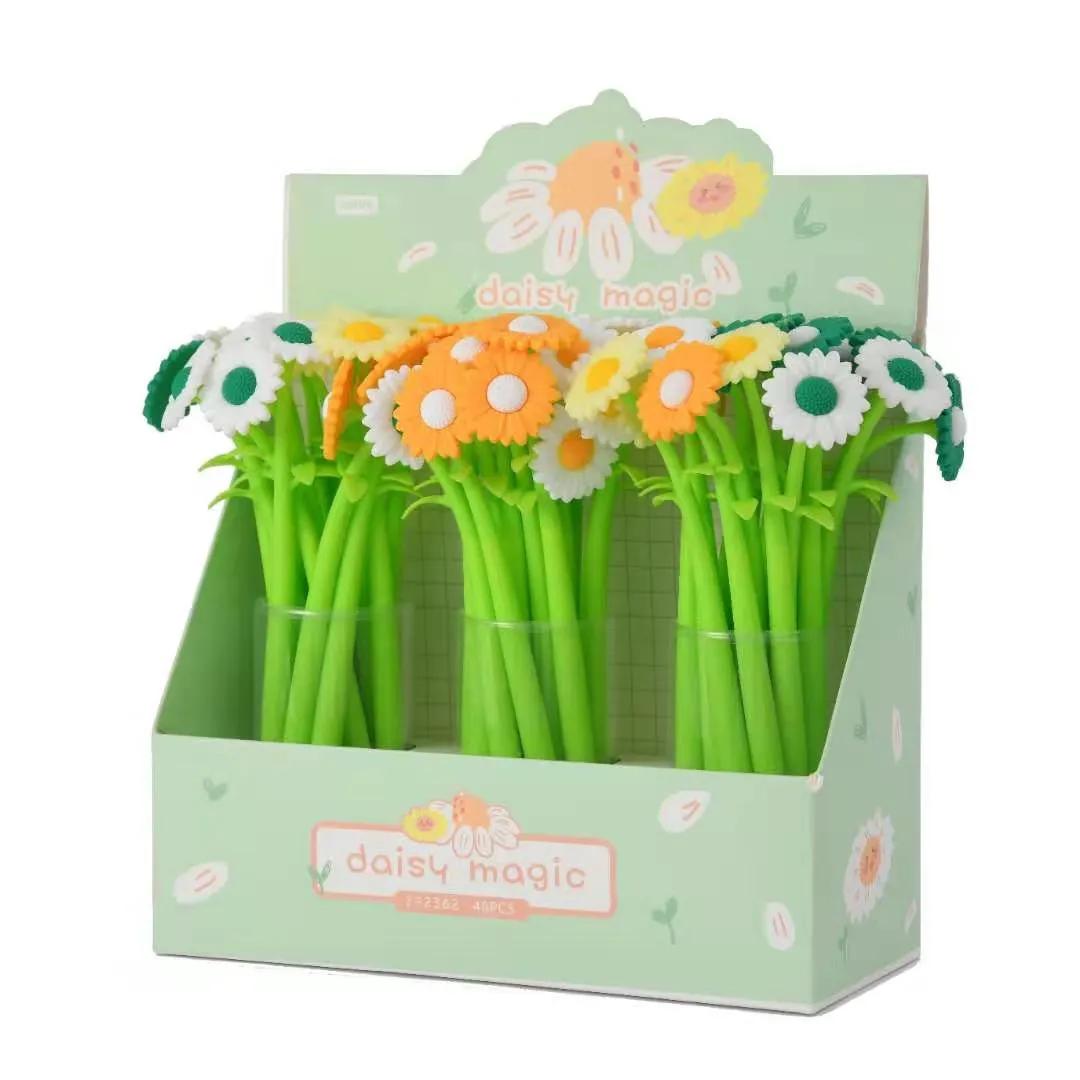 22433 DAISY MAGIC FLOWER WIGGLE GEL PEN-48