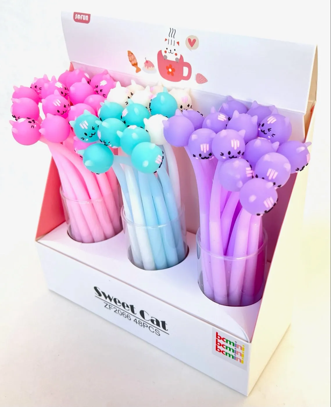 22447 SWEET CAT WIGGLE GEL PEN-48