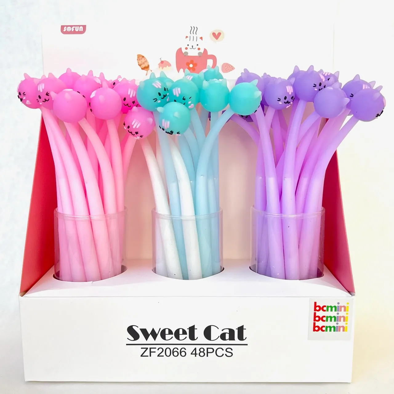 22447 SWEET CAT WIGGLE GEL PEN-48