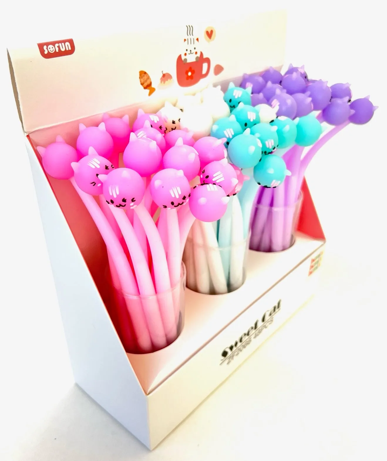 22447 SWEET CAT WIGGLE GEL PEN-48