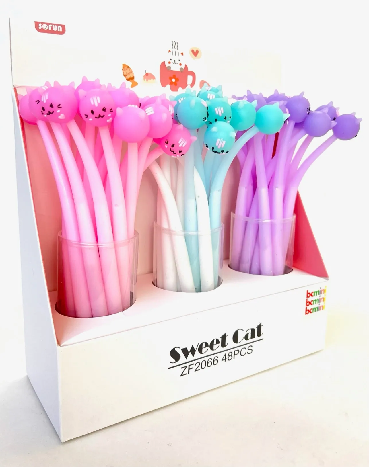 22447 SWEET CAT WIGGLE GEL PEN-48