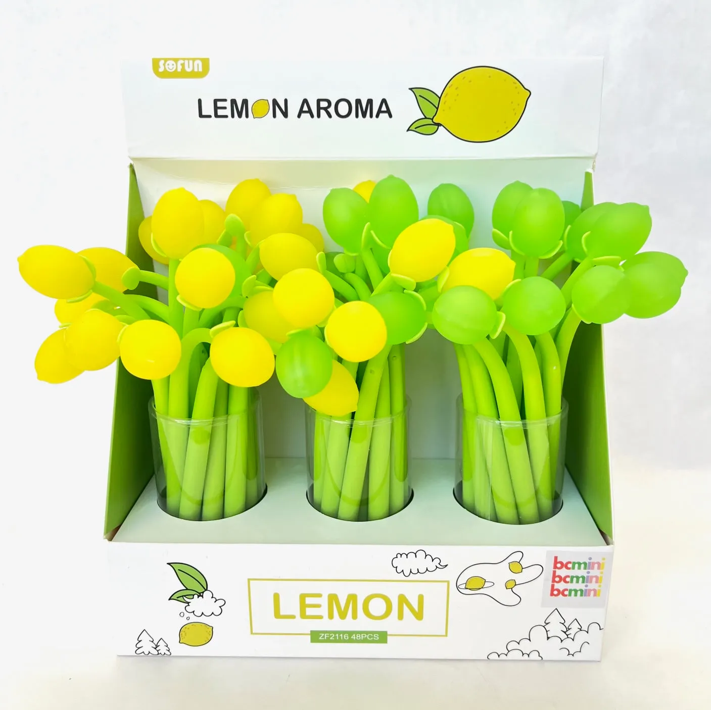 22465 LEMON WIGGLE GEL PEN-48