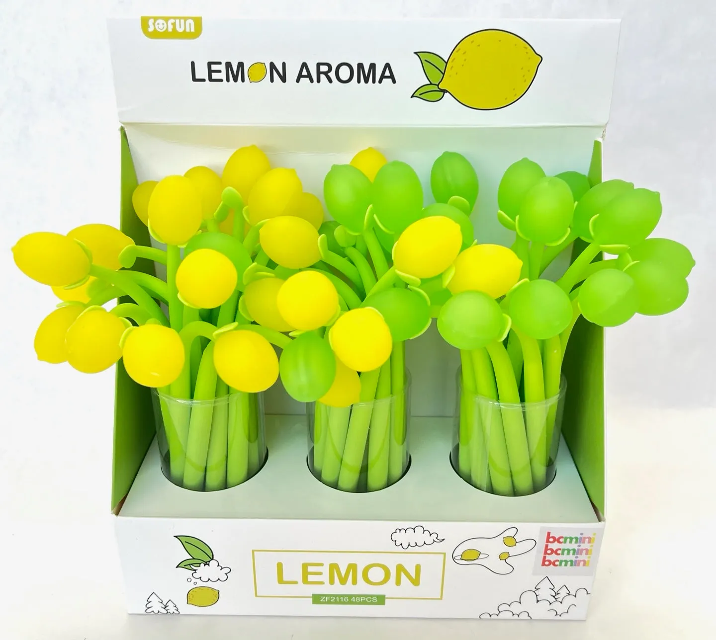 22465 LEMON WIGGLE GEL PEN-48