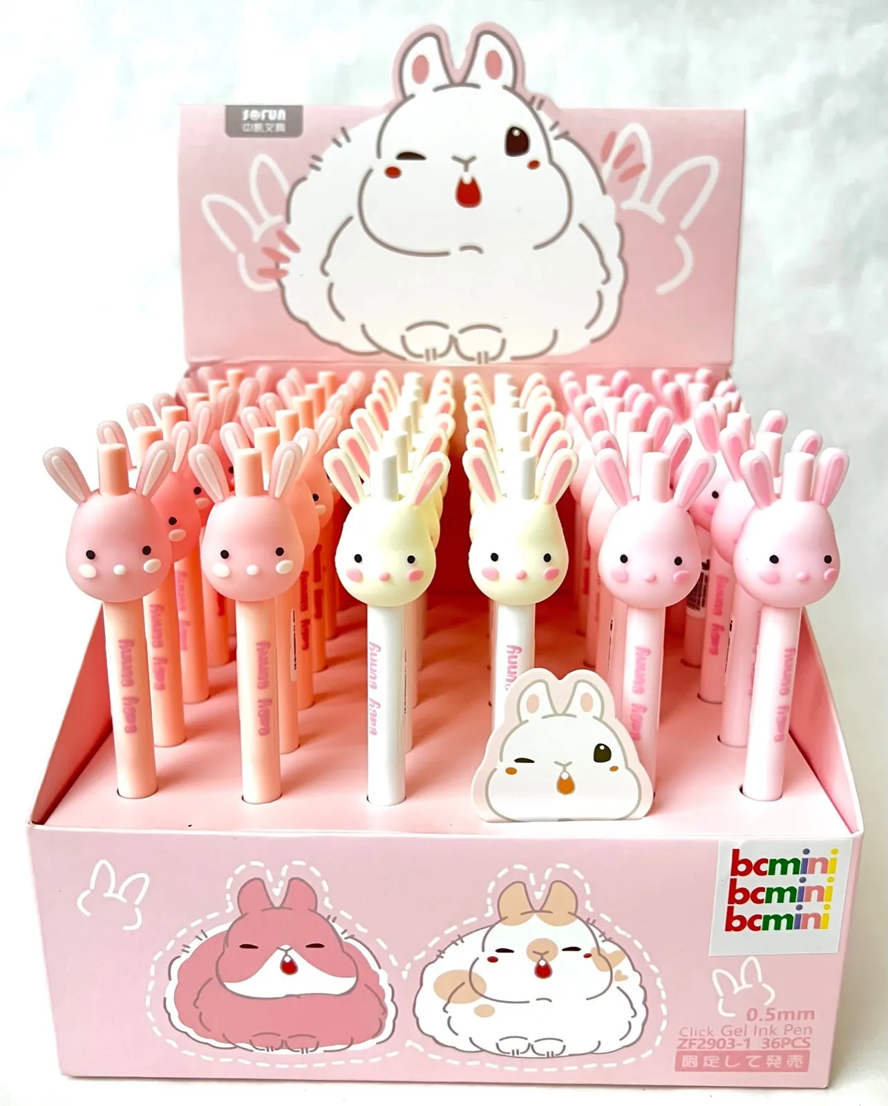 22483 BUNNY RABBIT RETRACTABLE GEL PEN-36