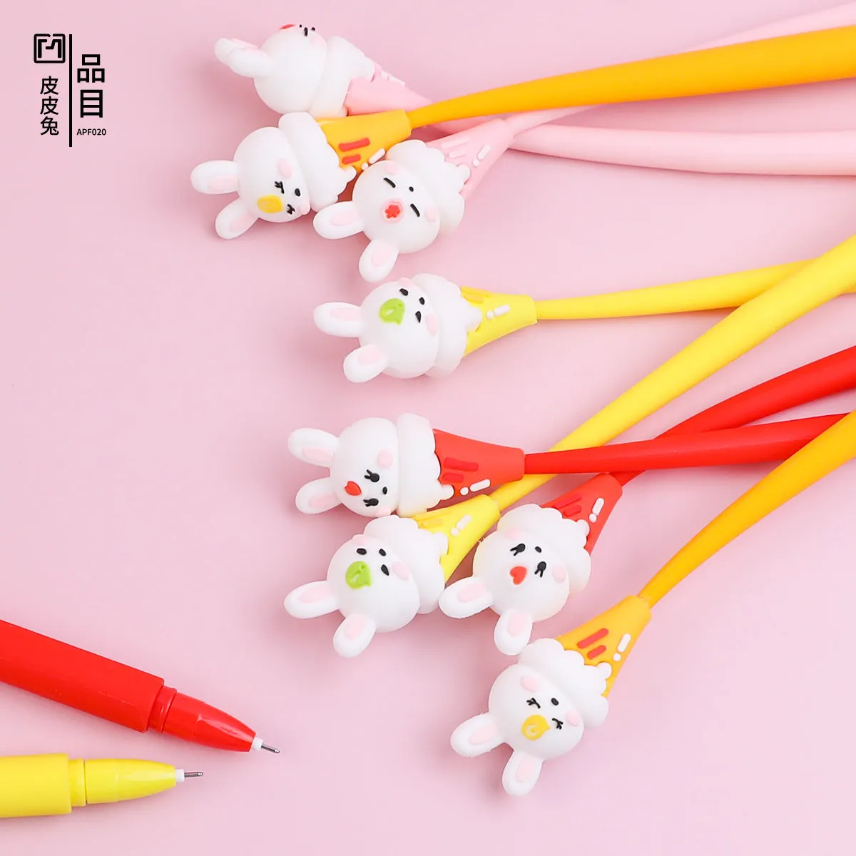 224872 RABBIT ICE CREAM WIGGLE GEL PEN-42