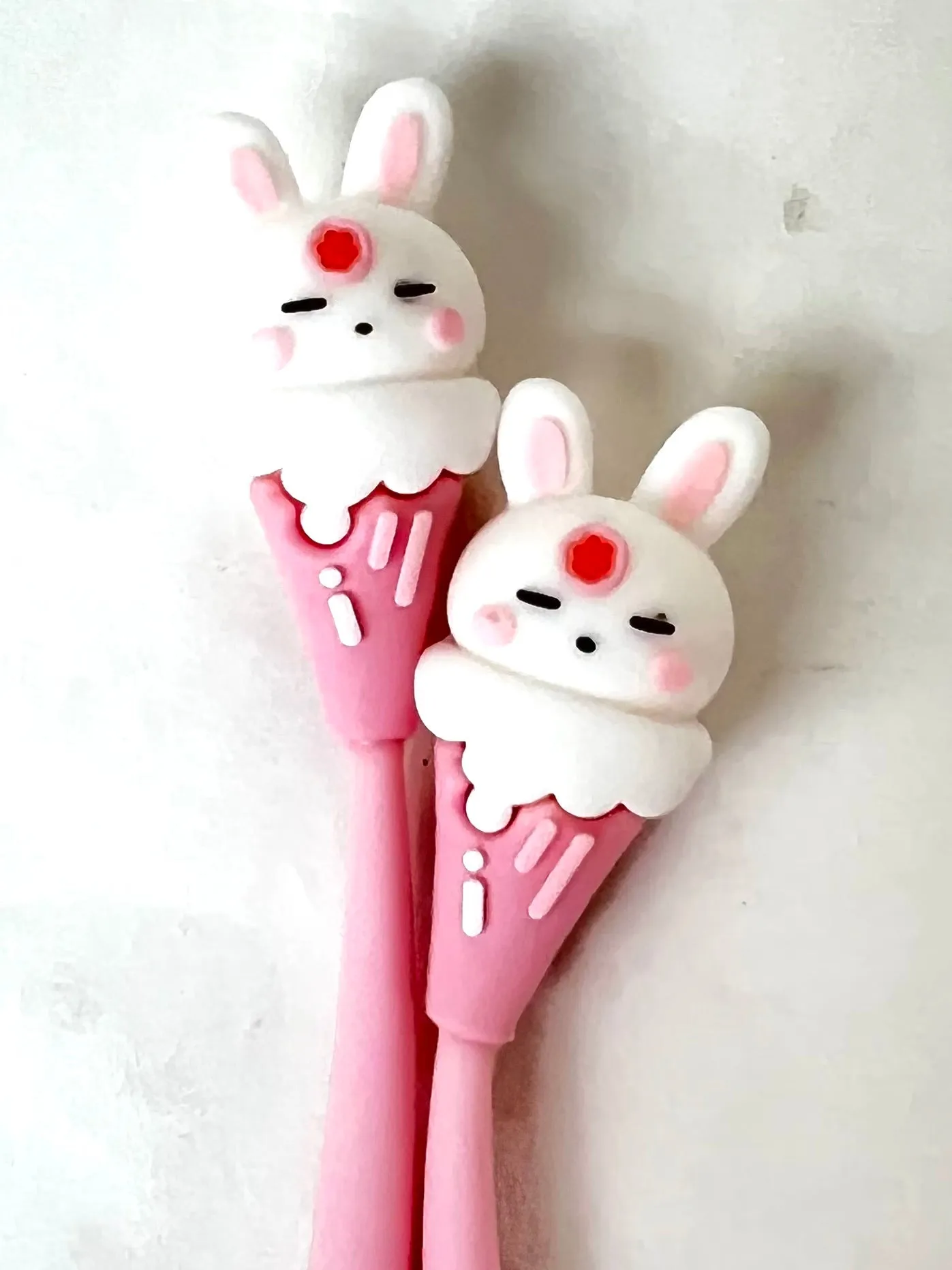 224872 RABBIT ICE CREAM WIGGLE GEL PEN-42