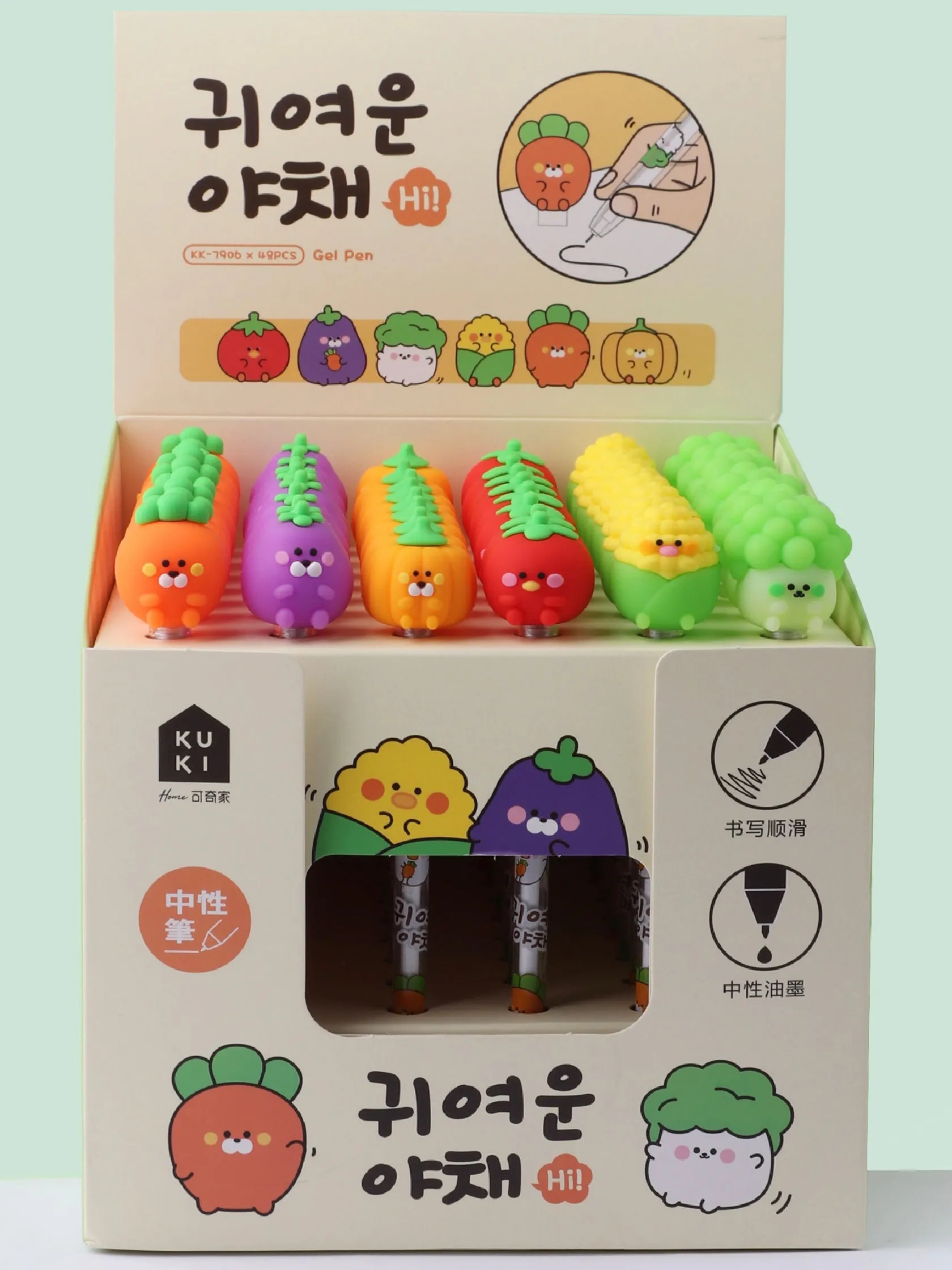 22496 VEGETABLE GEL PEN-48