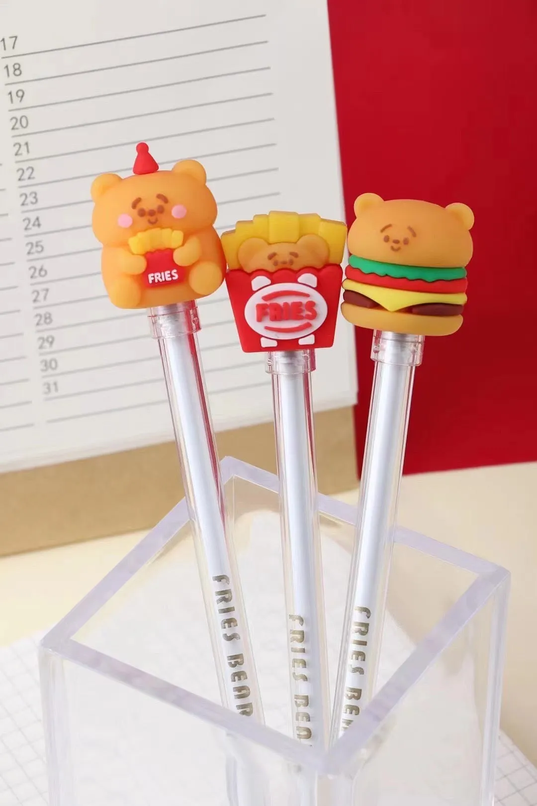 22511 BEAR FAST FOOD GEL PEN-48