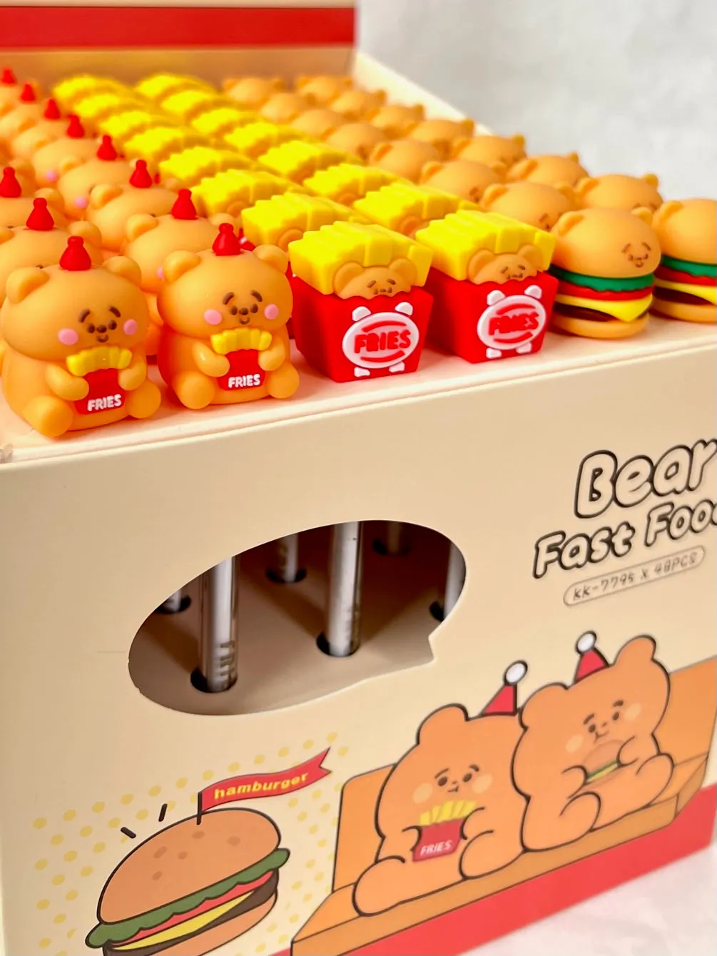 22511 BEAR FAST FOOD GEL PEN-48