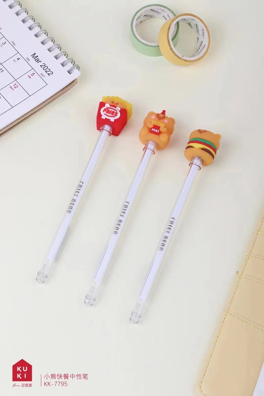 22511 BEAR FAST FOOD GEL PEN-48