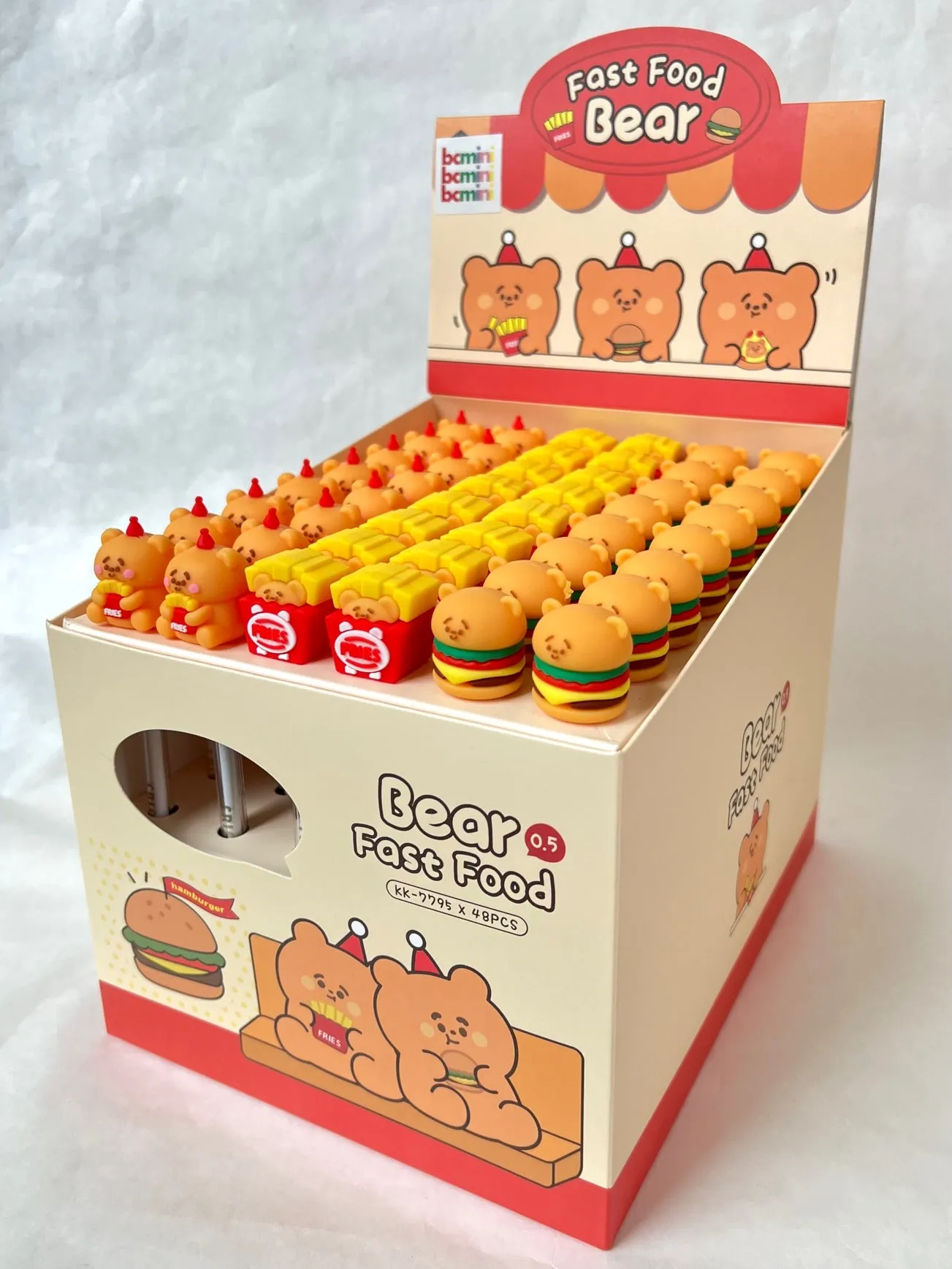 22511 BEAR FAST FOOD GEL PEN-48