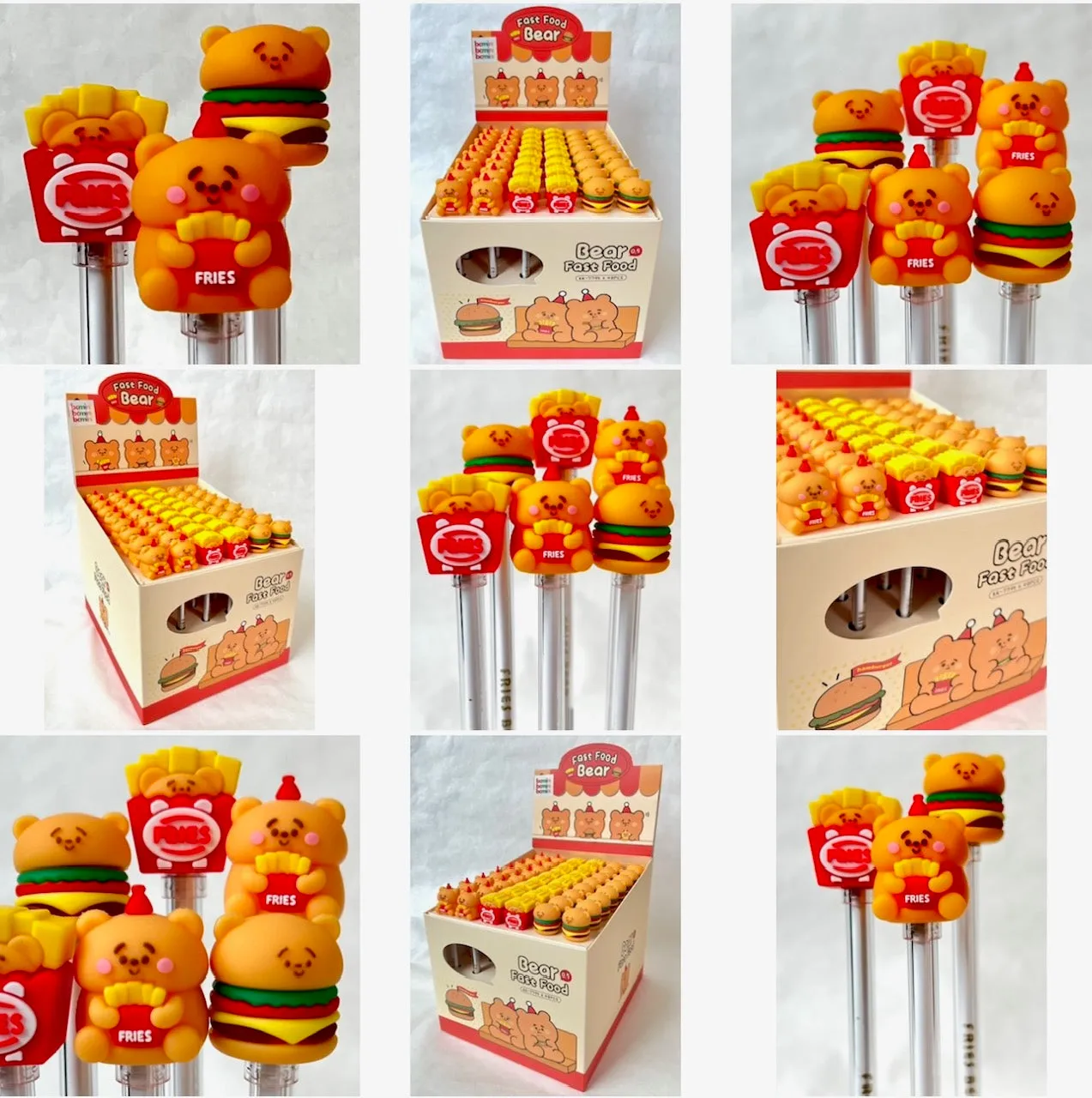 22511 BEAR FAST FOOD GEL PEN-48