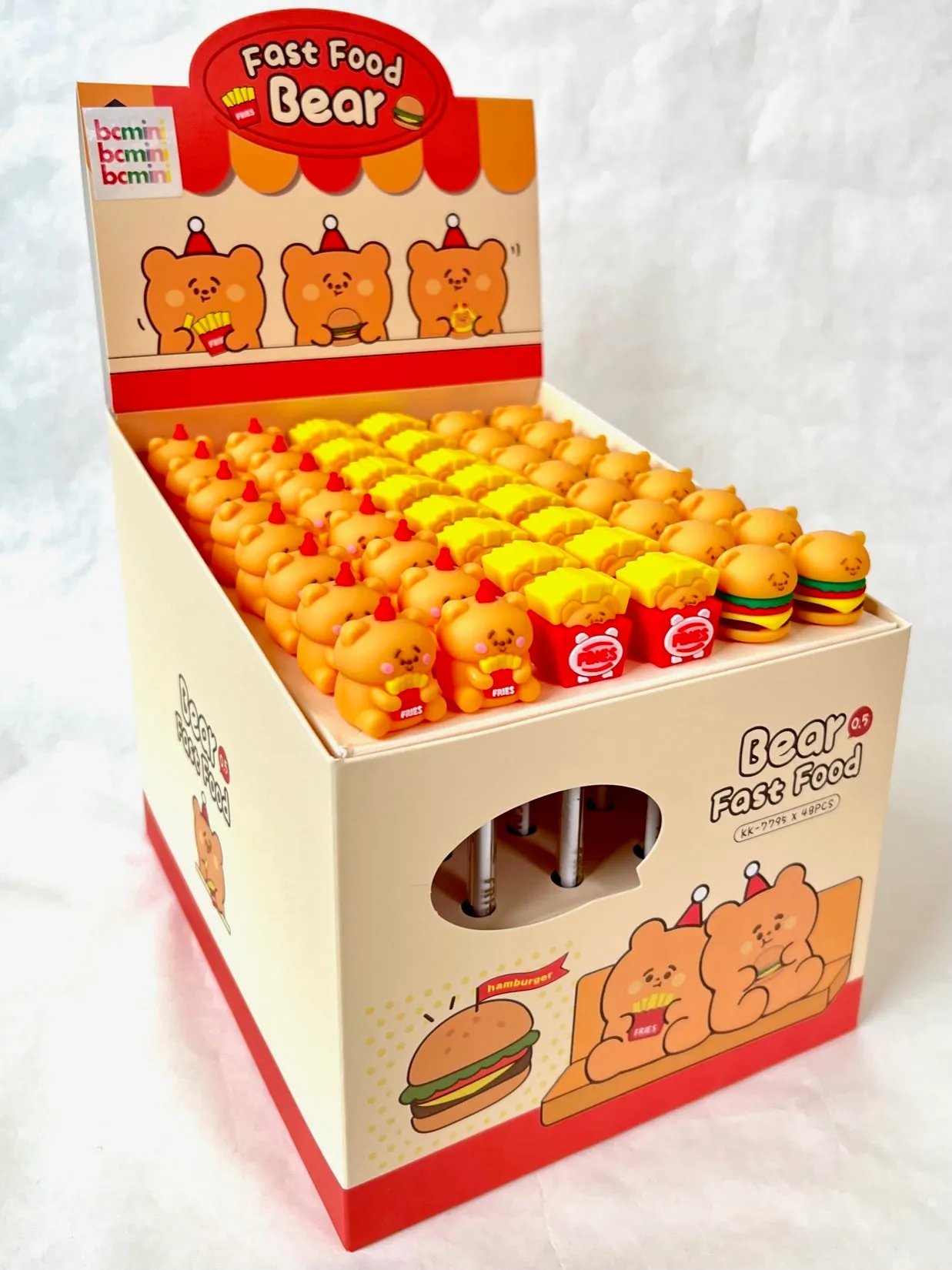 22511 BEAR FAST FOOD GEL PEN-48