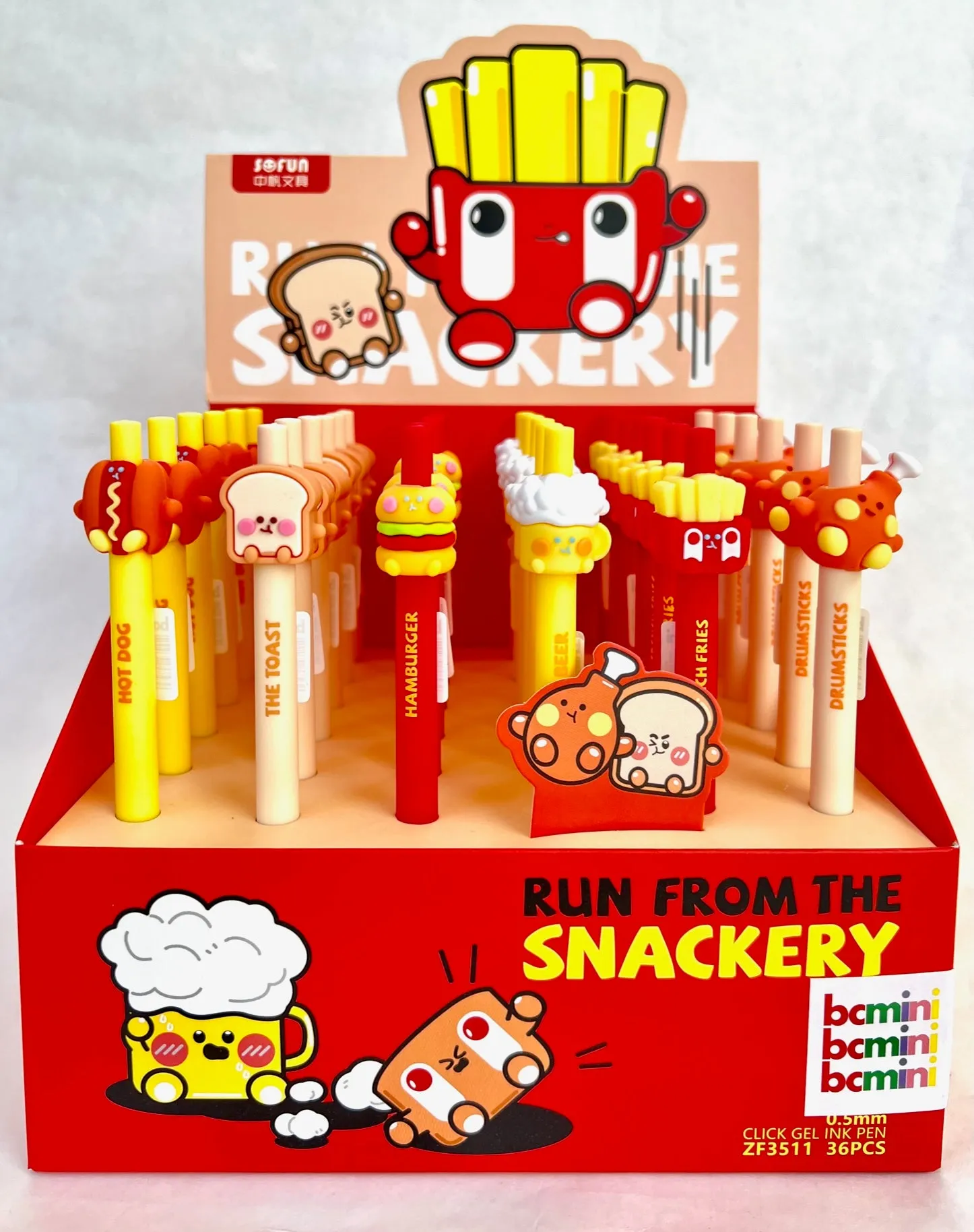 225592 FAST FOOD SNACK RETRACTABLE GEL PEN-19