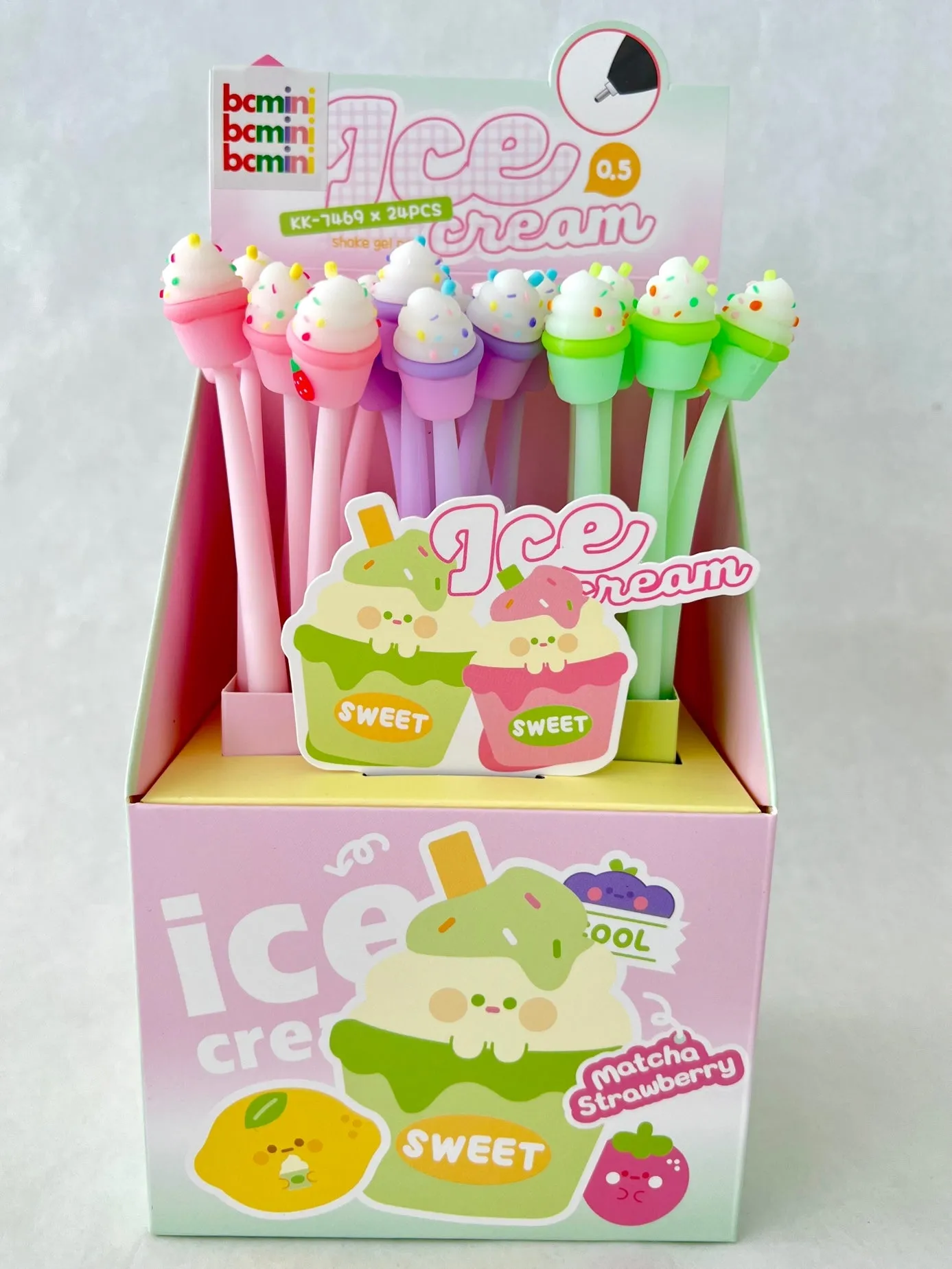 22566 ICE CREAM WIGGLE GEL PEN-24