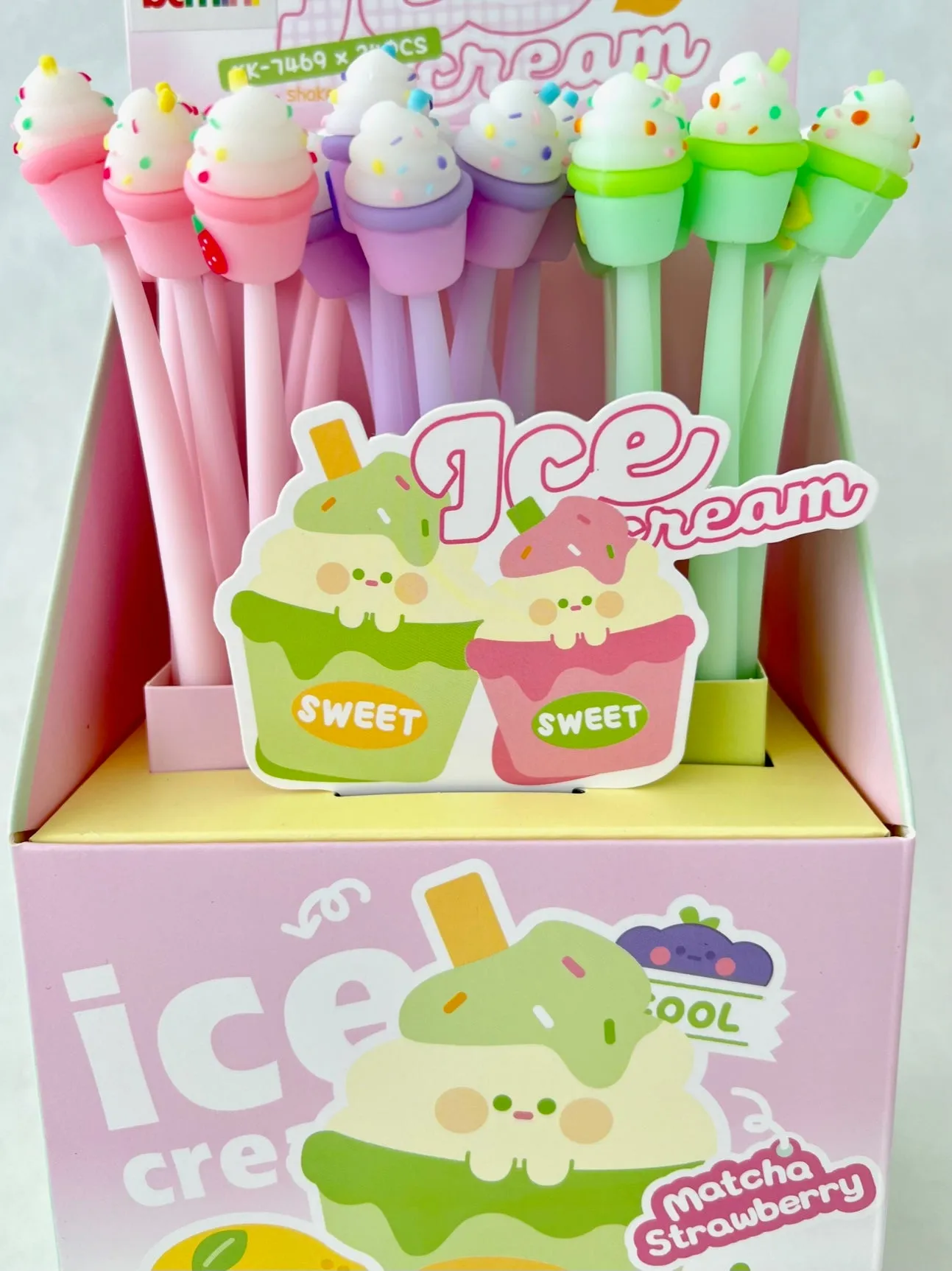 22566 ICE CREAM WIGGLE GEL PEN-24