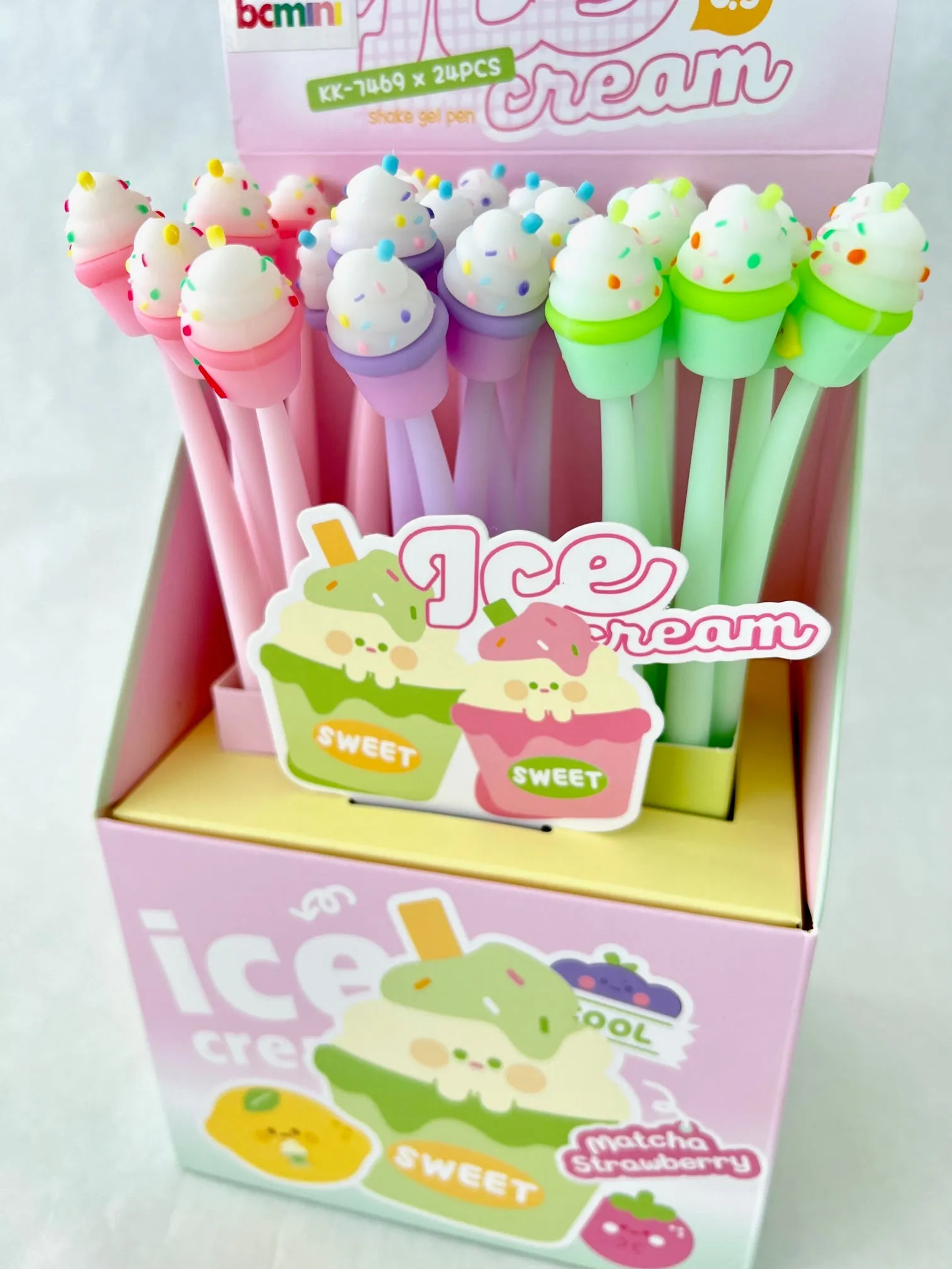 22566 ICE CREAM WIGGLE GEL PEN-24