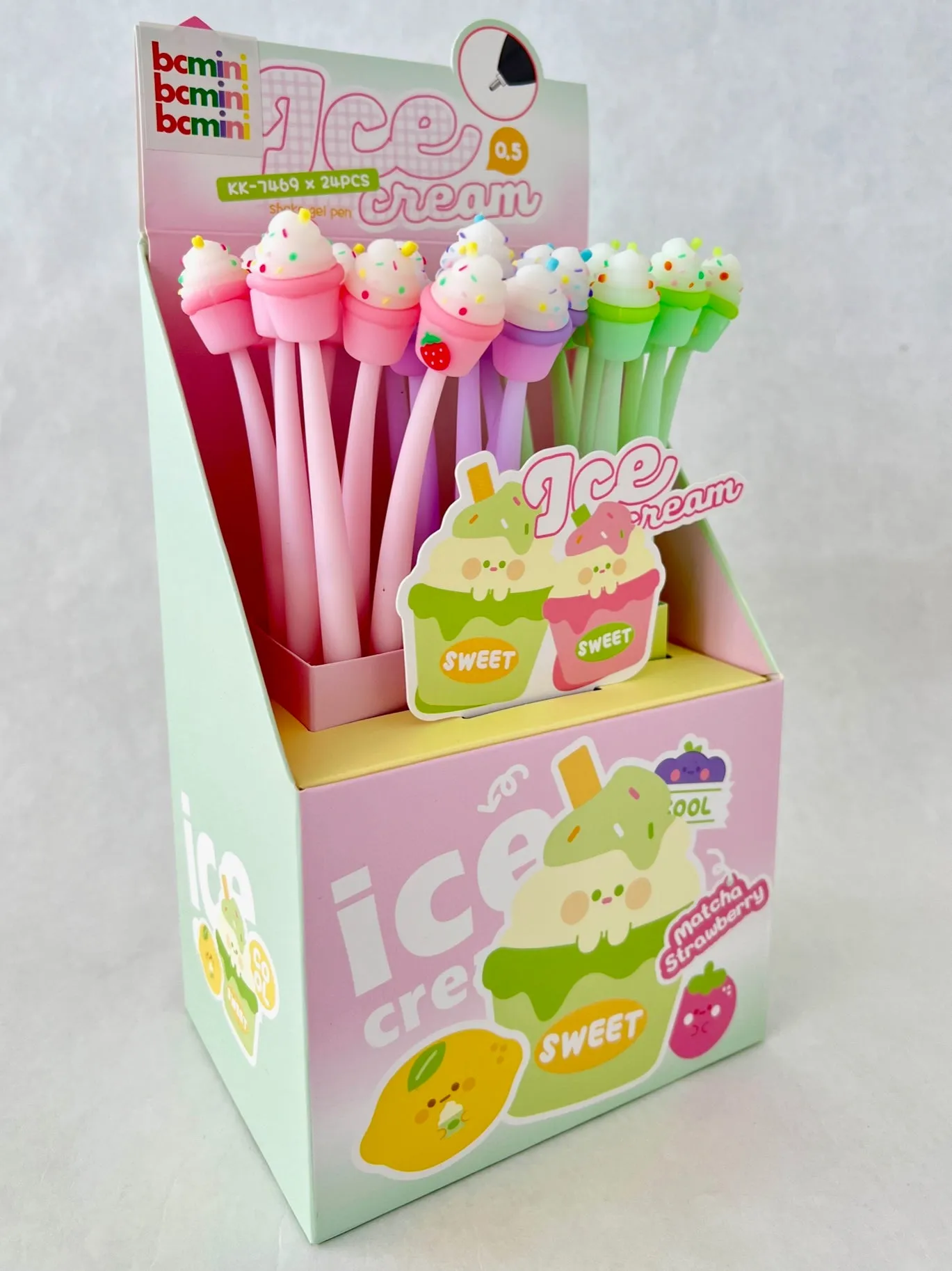 22566 ICE CREAM WIGGLE GEL PEN-24