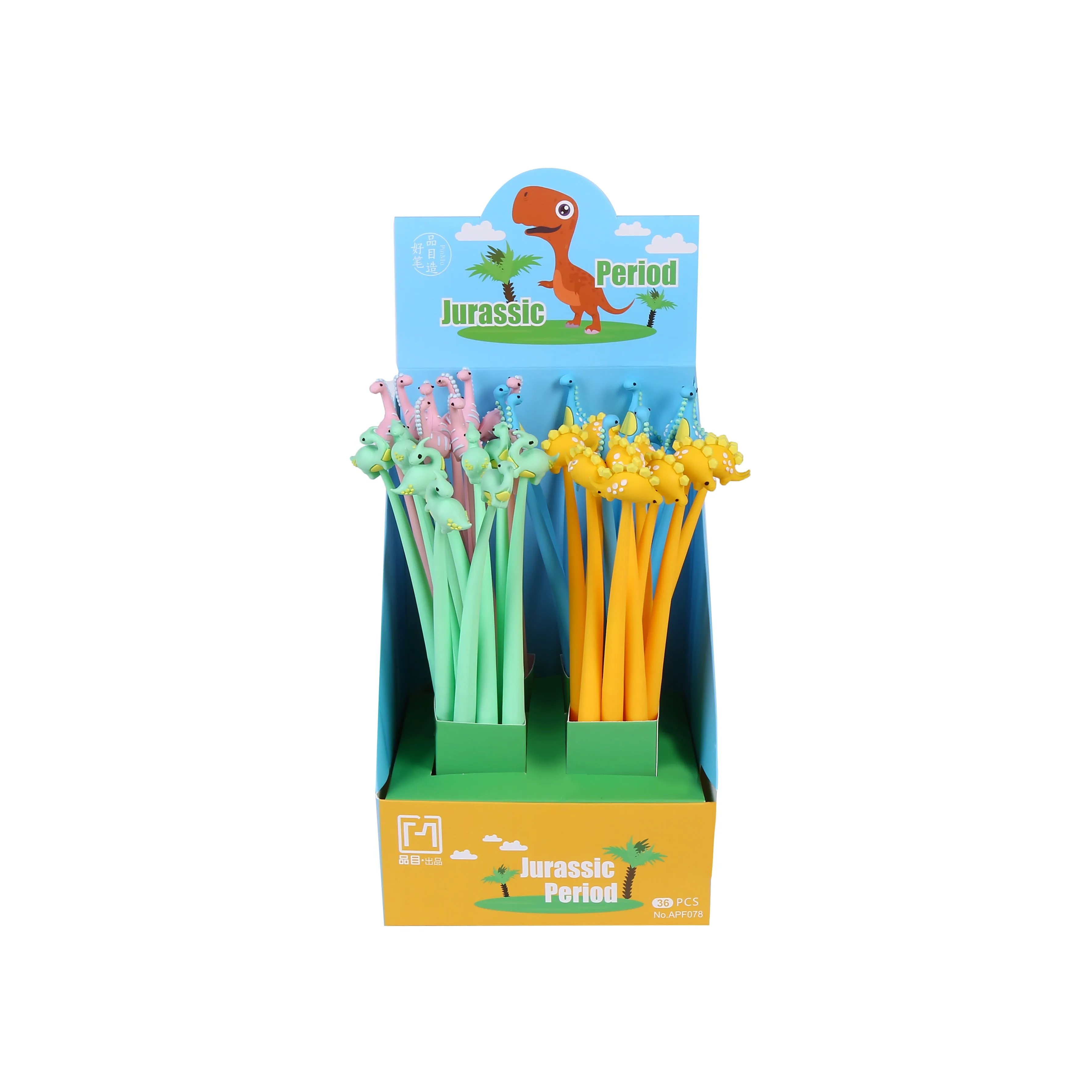 22570 JURASSIC DINOSAUR WIGGLE GEL PEN-48