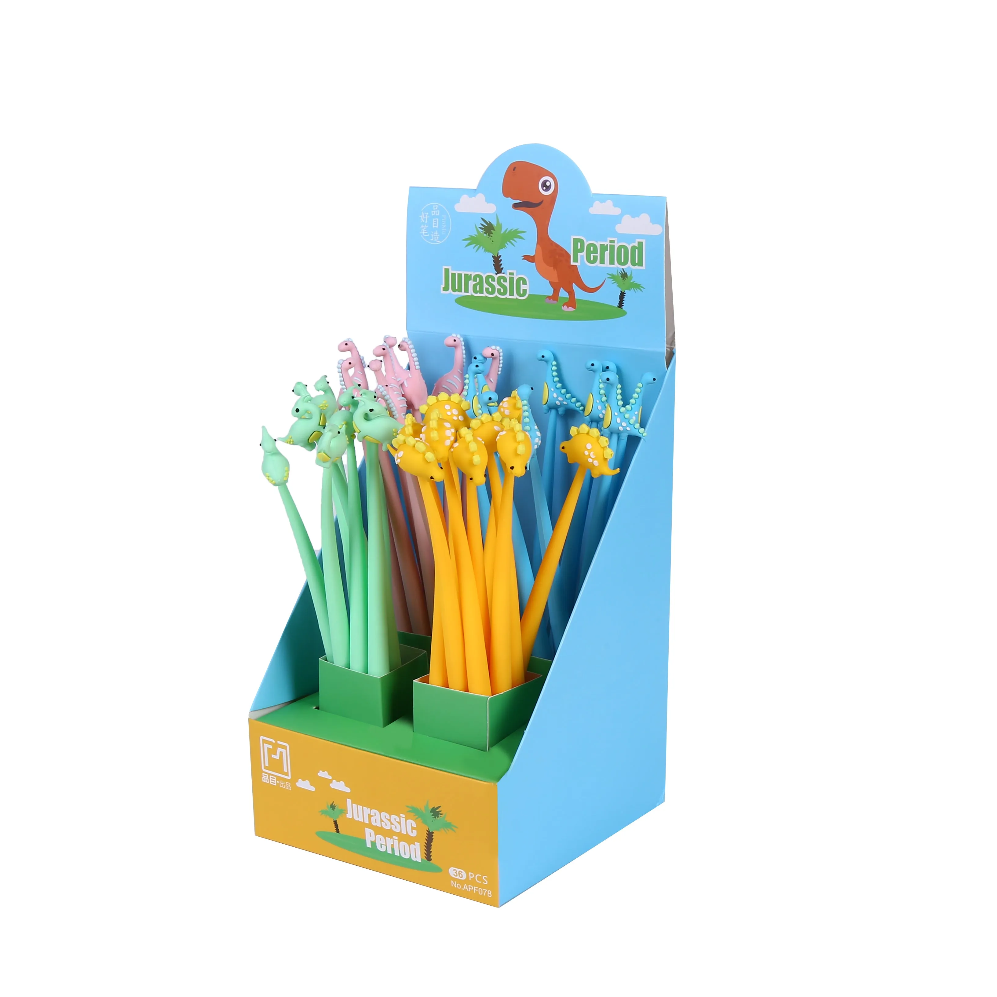 22570 JURASSIC DINOSAUR WIGGLE GEL PEN-48