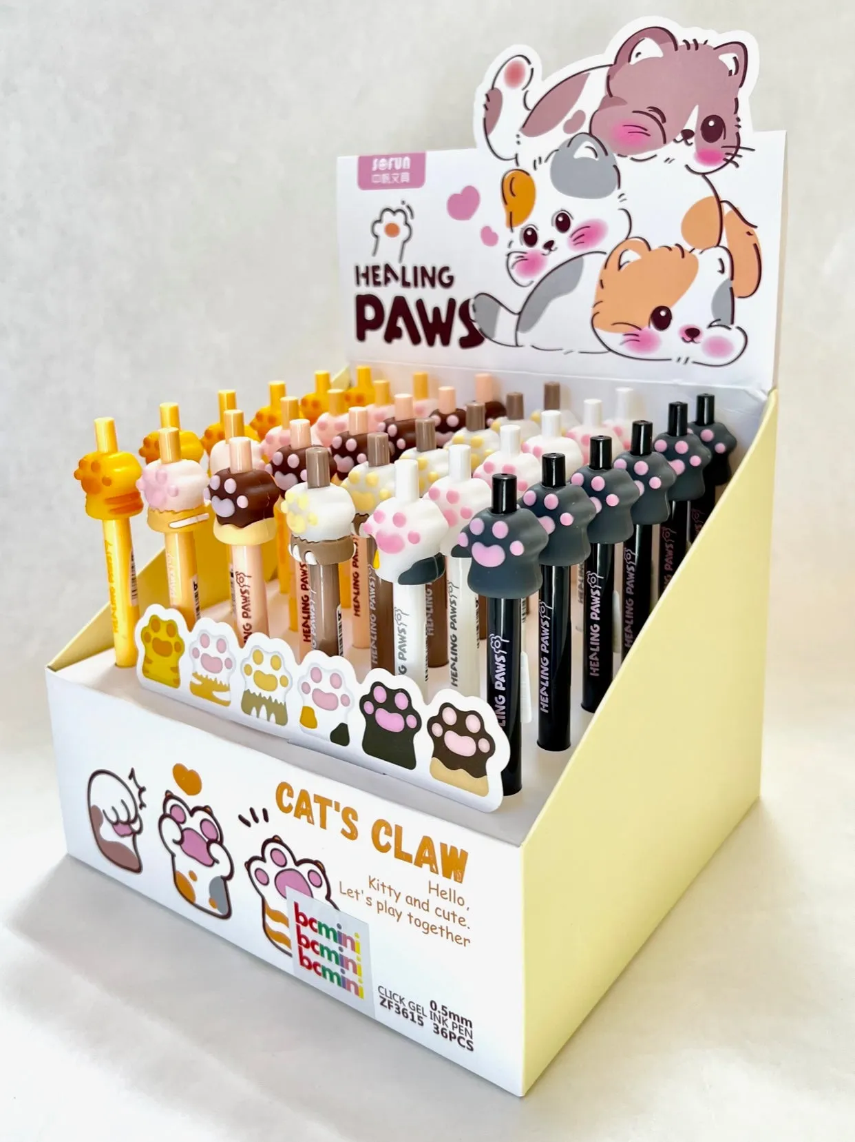 22575 CAT PAWS RETRACTABLE GEL PEN-36