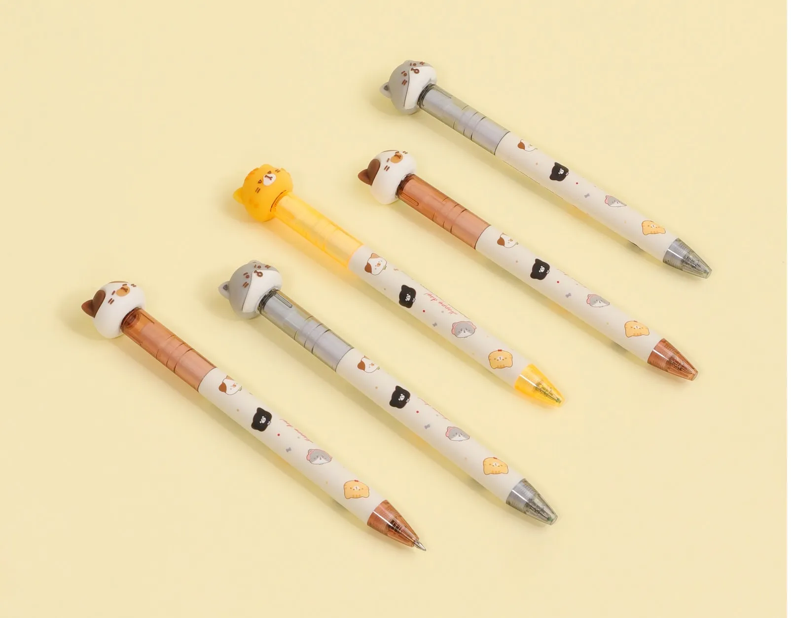 226342 CAT DIARY SPINNING GEL PEN-12