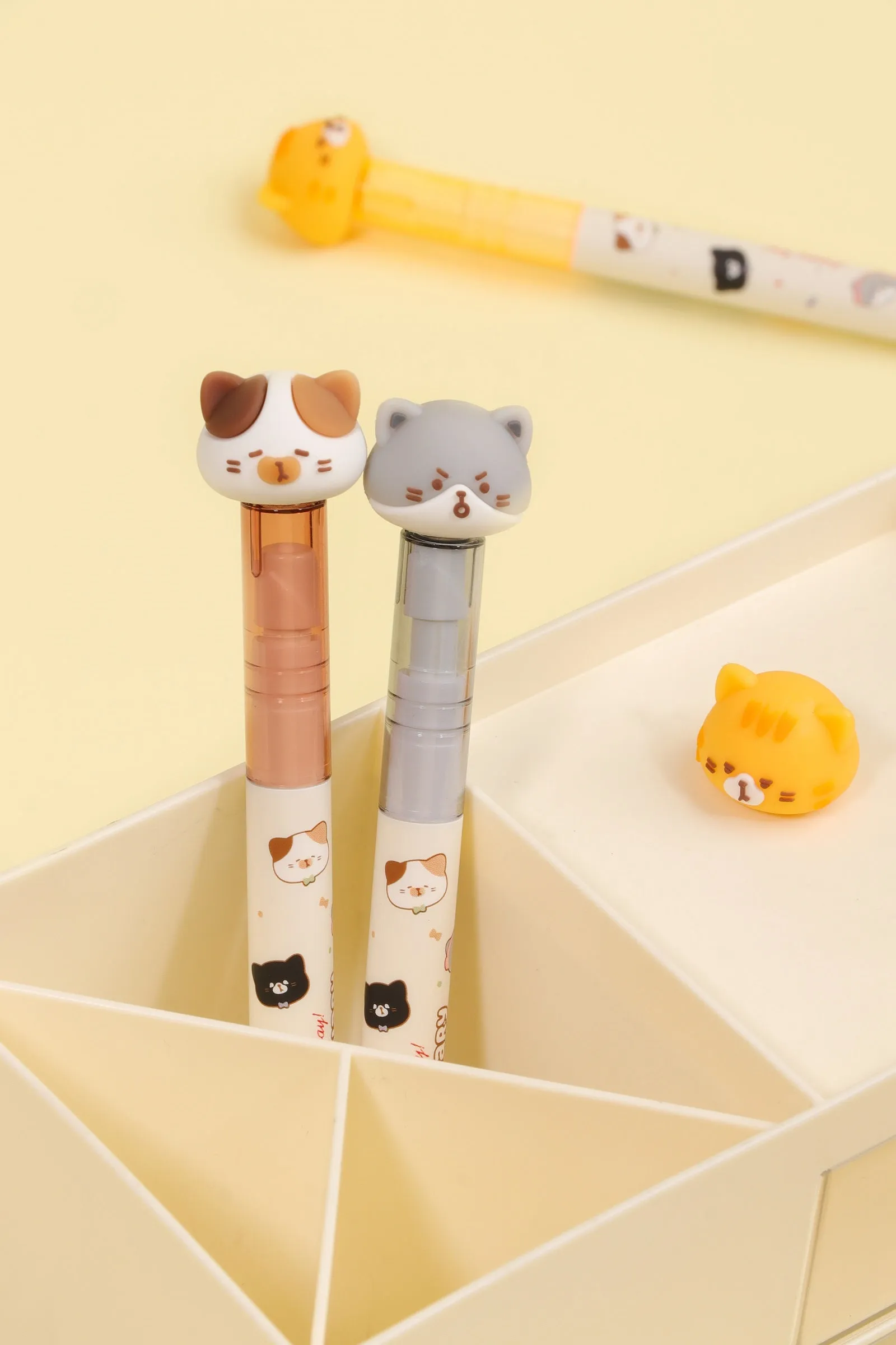 226342 CAT DIARY SPINNING GEL PEN-12