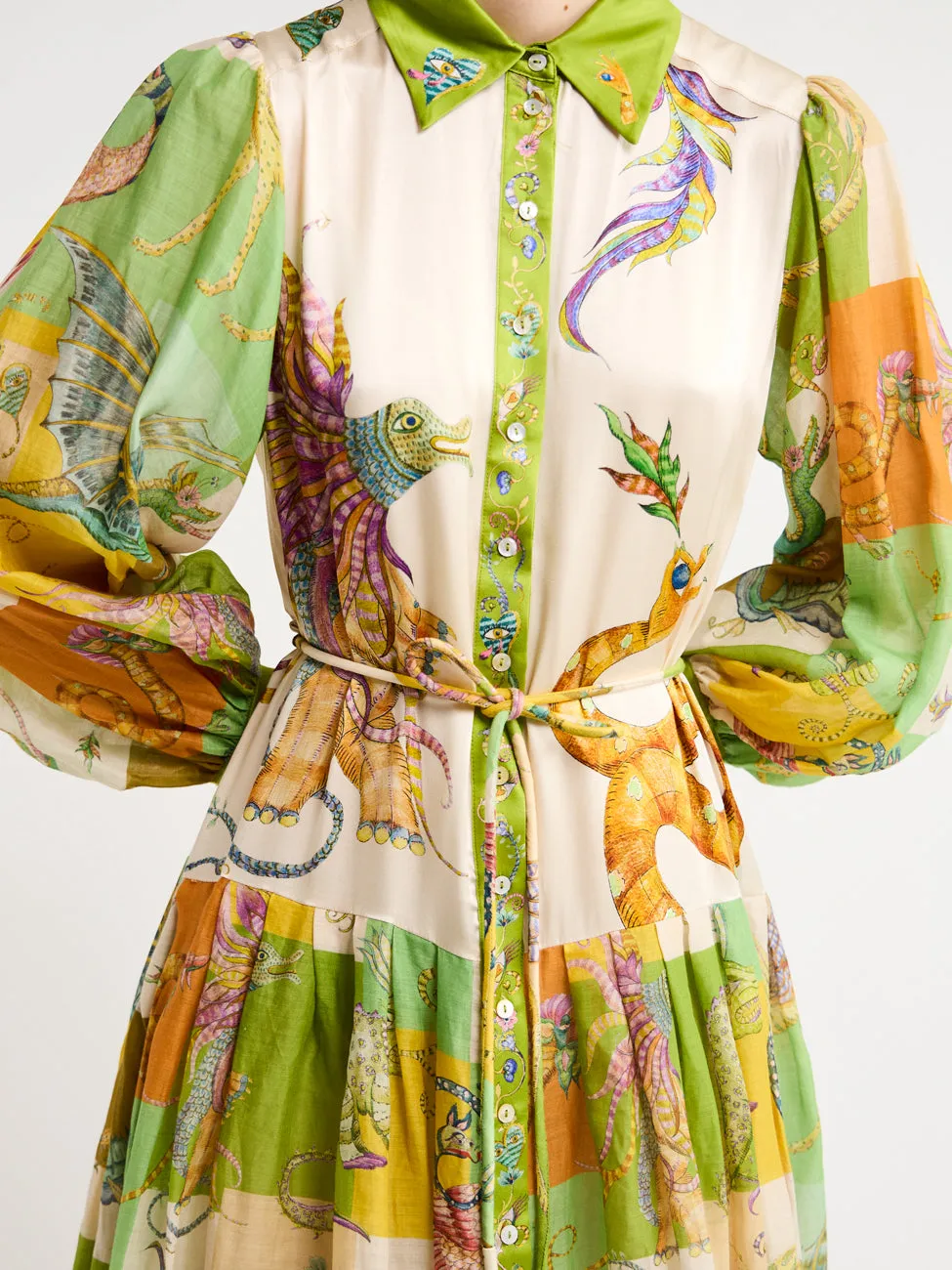 Alemais Jerome Shirtdress in Multi