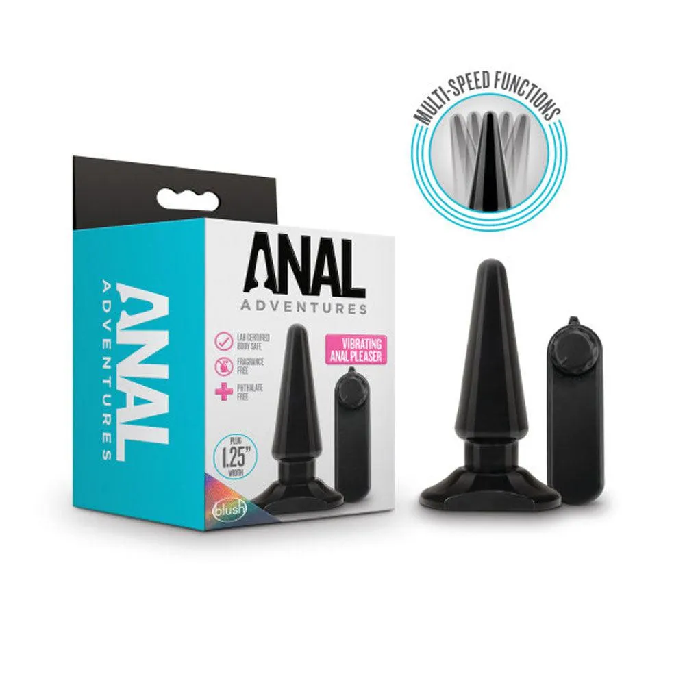 Anal Adventures - Basic Vibrating Anal Pleaser -  Black