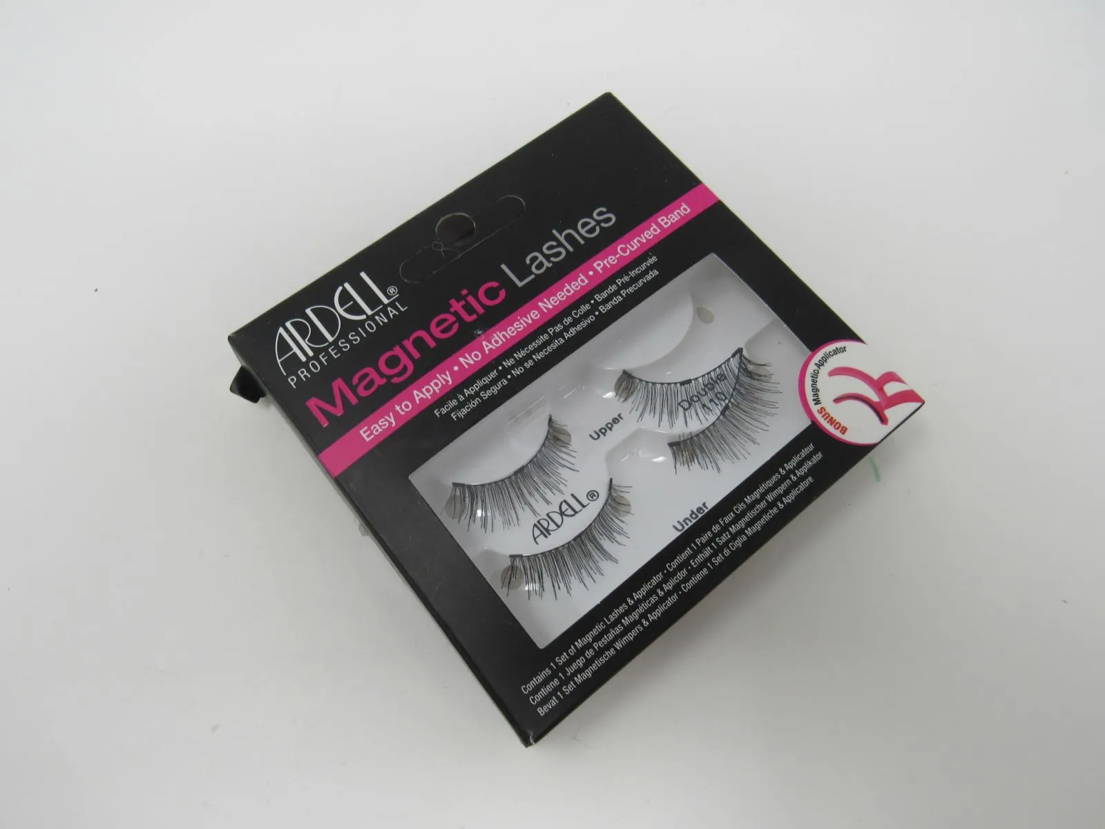 Ardell Professional Magnetic Lashes Black 2 Pair No Adhesive Needed -- New