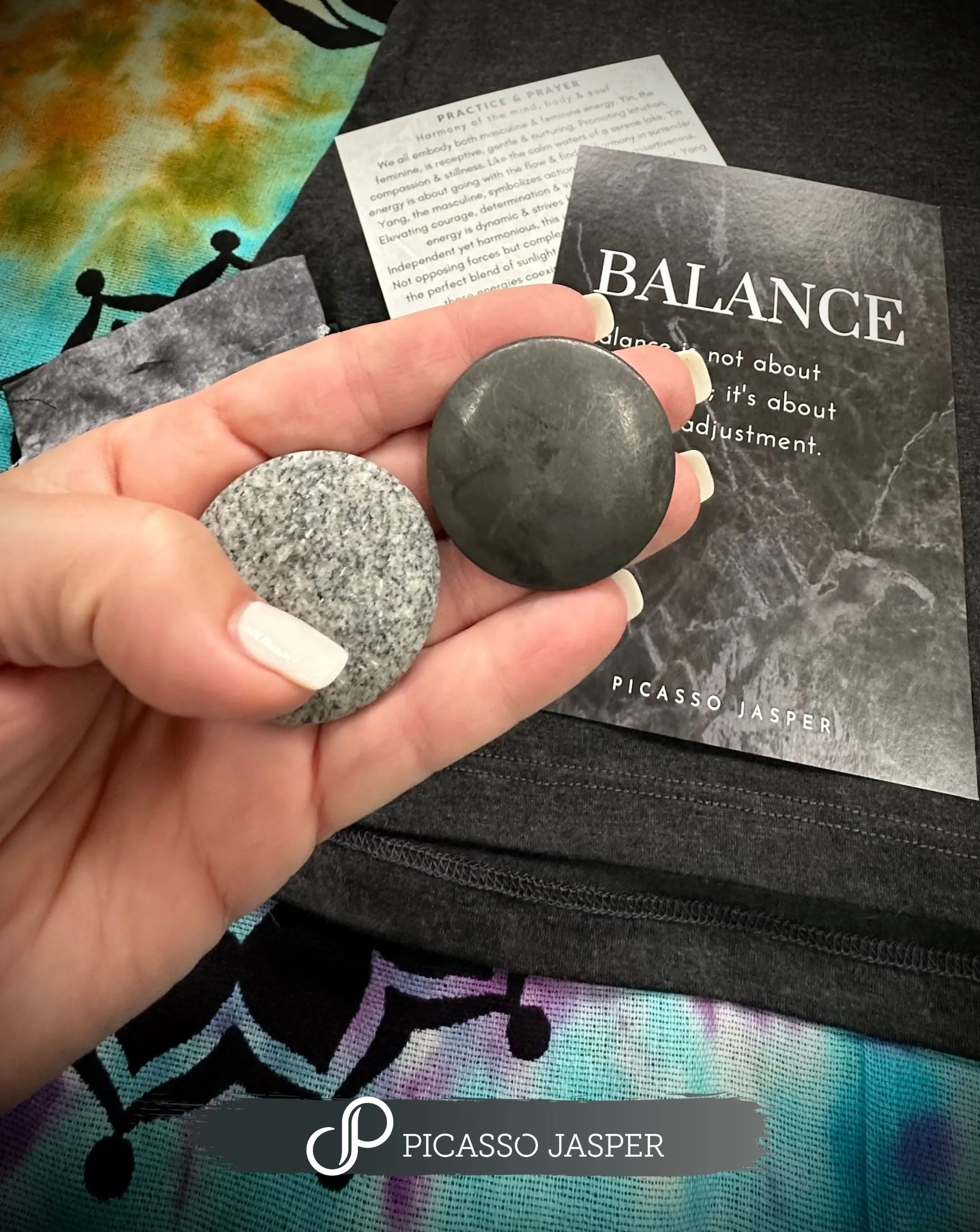 BALANCE! Harmonizer Kit Shungite & Soapstone   Carrying Pouch & Instruction Card