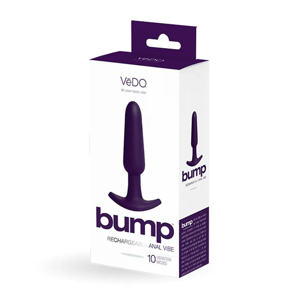 Buzzing Bump: Rechargeable Anal Vibe with 10 Vibration Modes