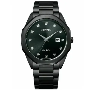 Citizen Men's Eco-Drive BM7495-59G Corso Diamond-Accent Black Watch