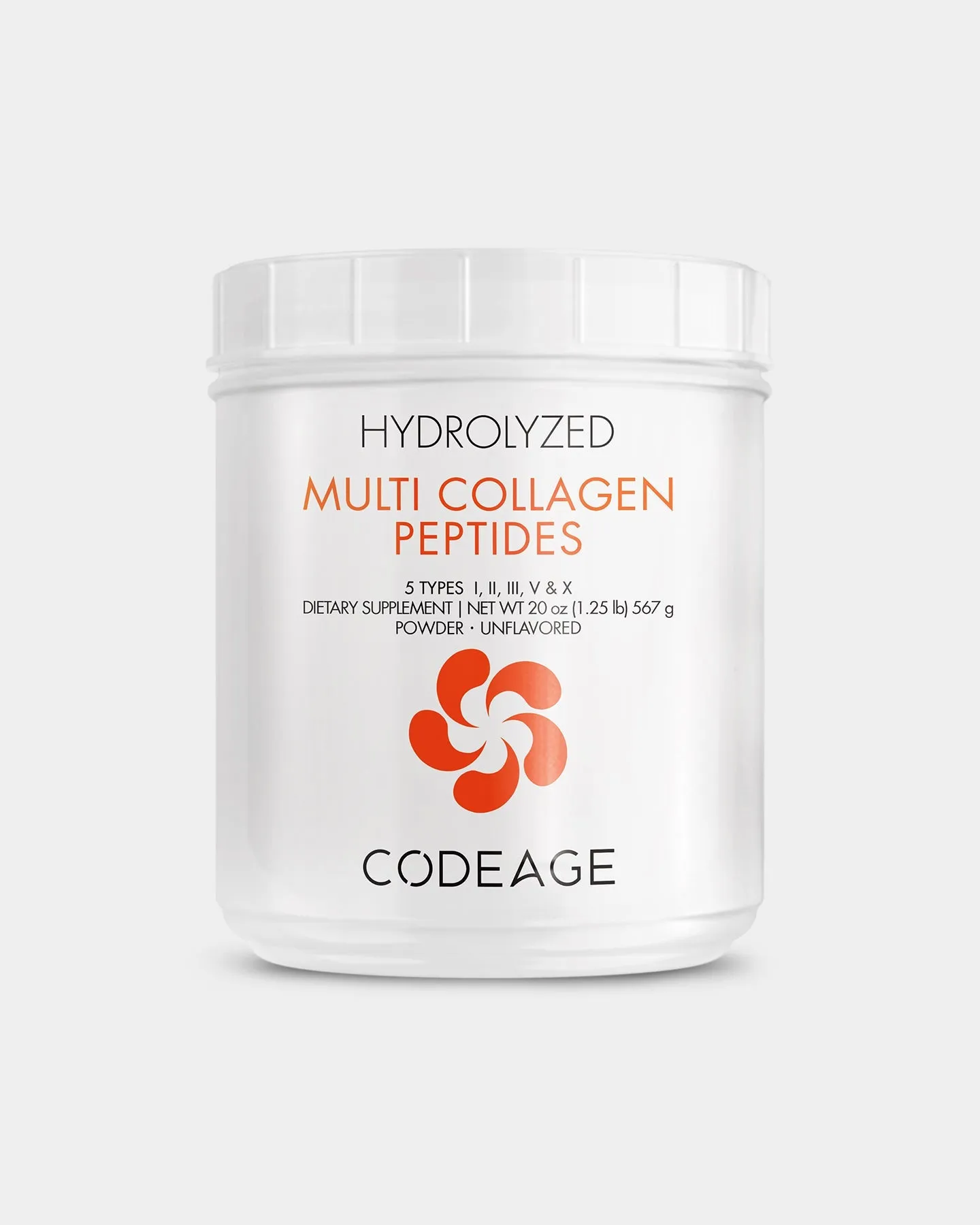 Codeage Hydrolyzed Multi Collagen Peptides Powder Supplement