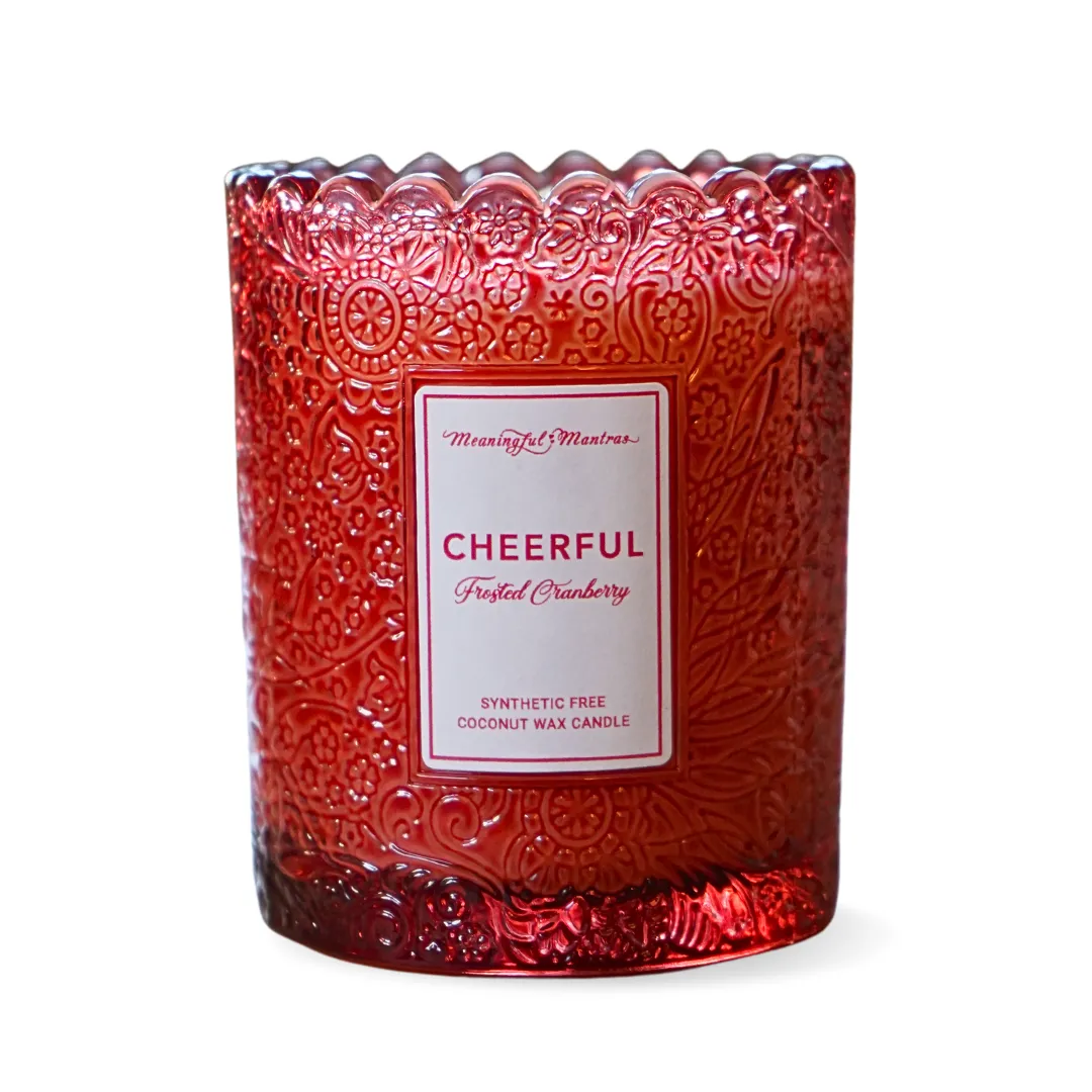 Frosted Cranberry Natural Candle 8oz Kaia Collection