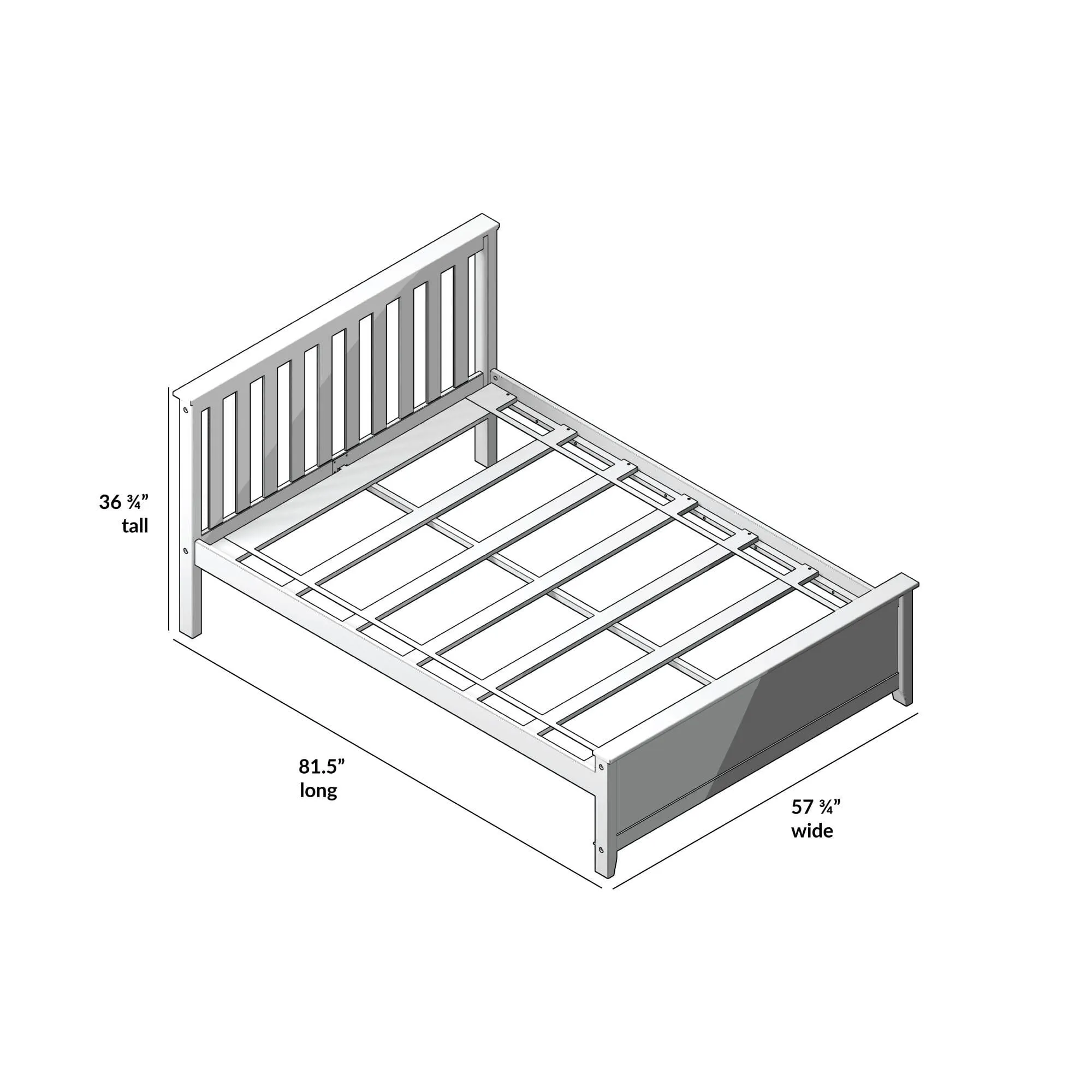 Full Slatted Bed