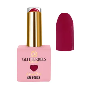 Glitterbels Gel Polish Hema Free Cherry Chapstick 0.27 Fl Oz