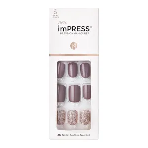 imPRESS KISS No Glue Mani Press On Nails - Grey