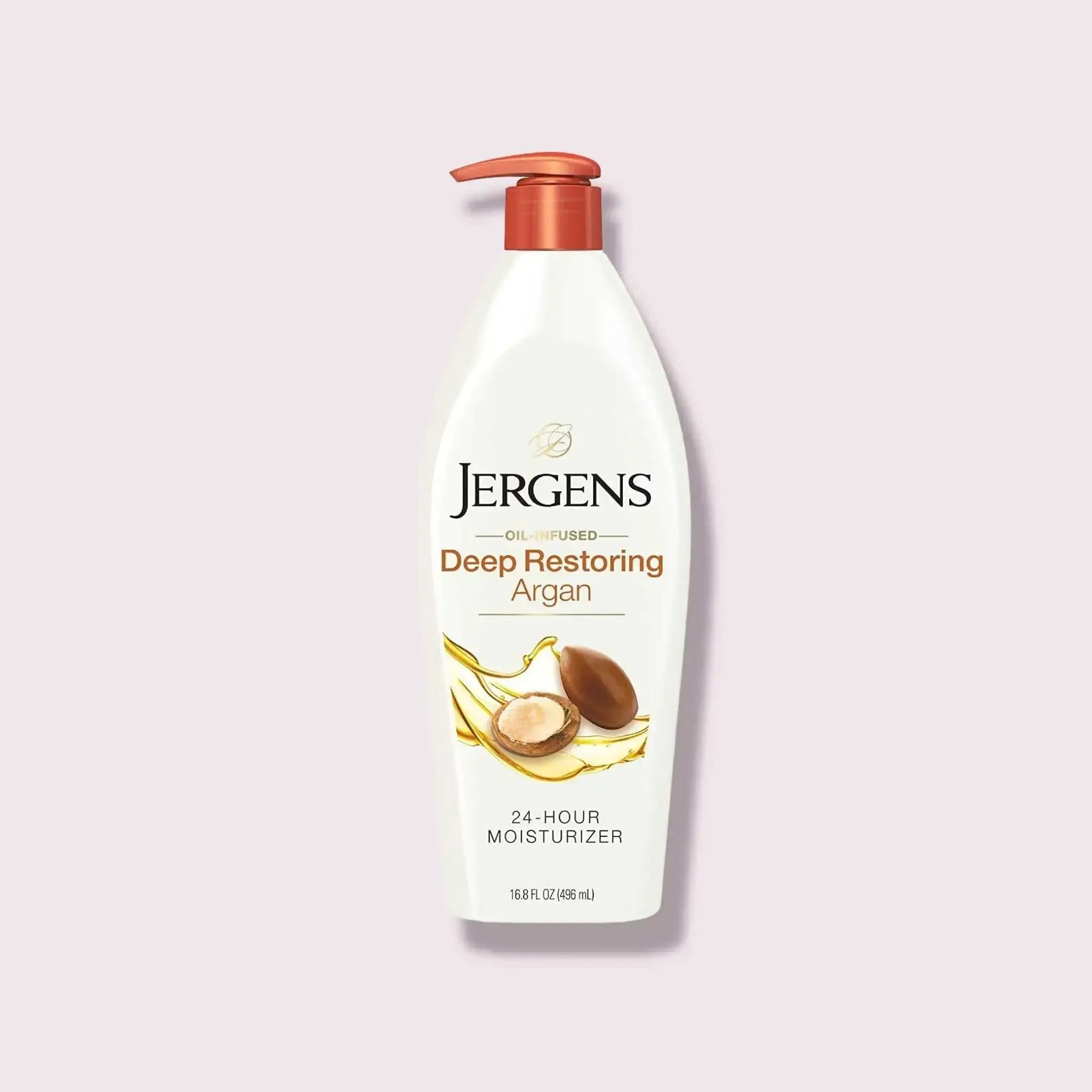 Jergens Deep Restoring Argan Oil Moisturizer, Soothing Body 16.8 oz