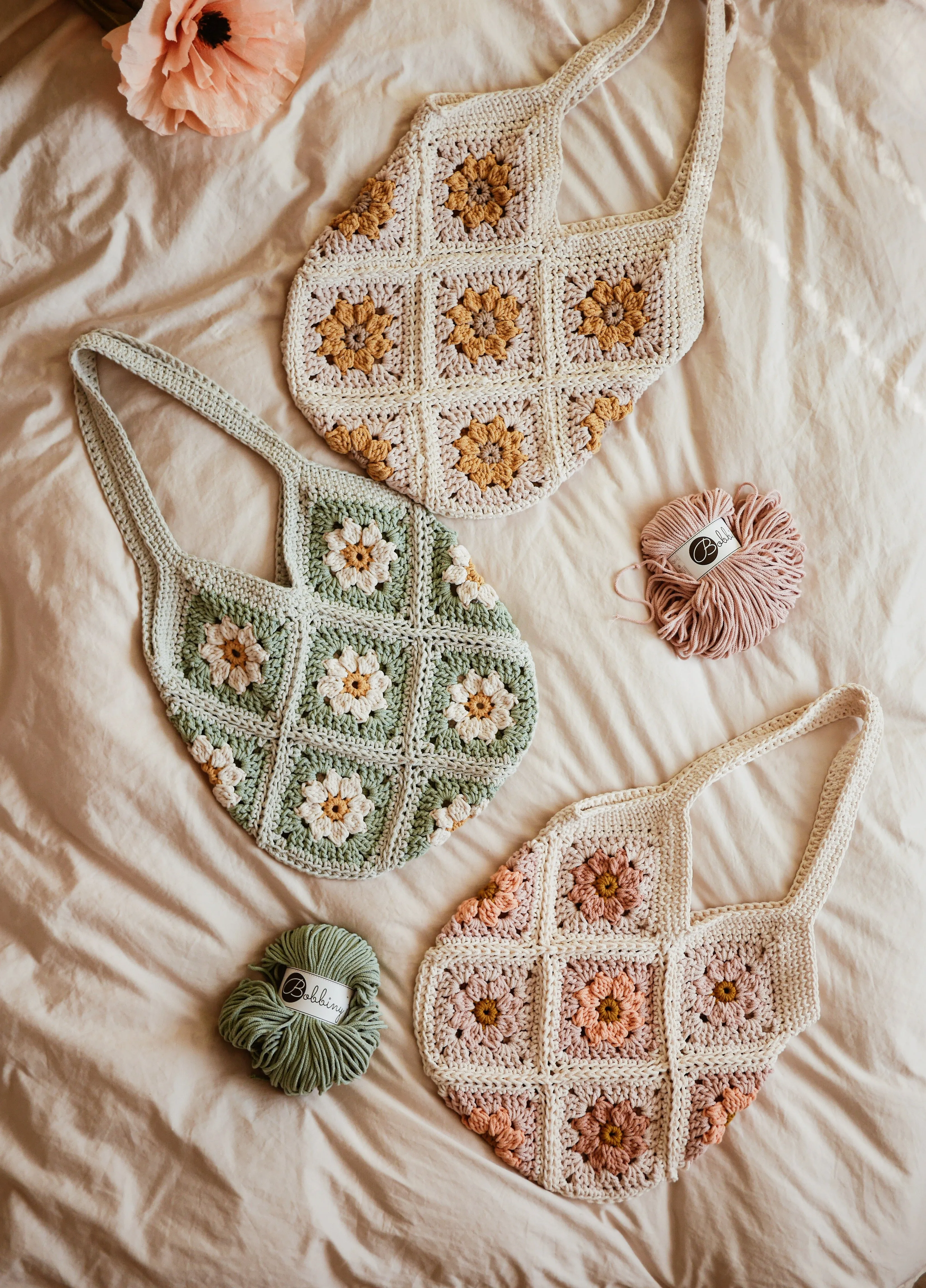 'Meadow' Crochet Bag pattern and tutorial